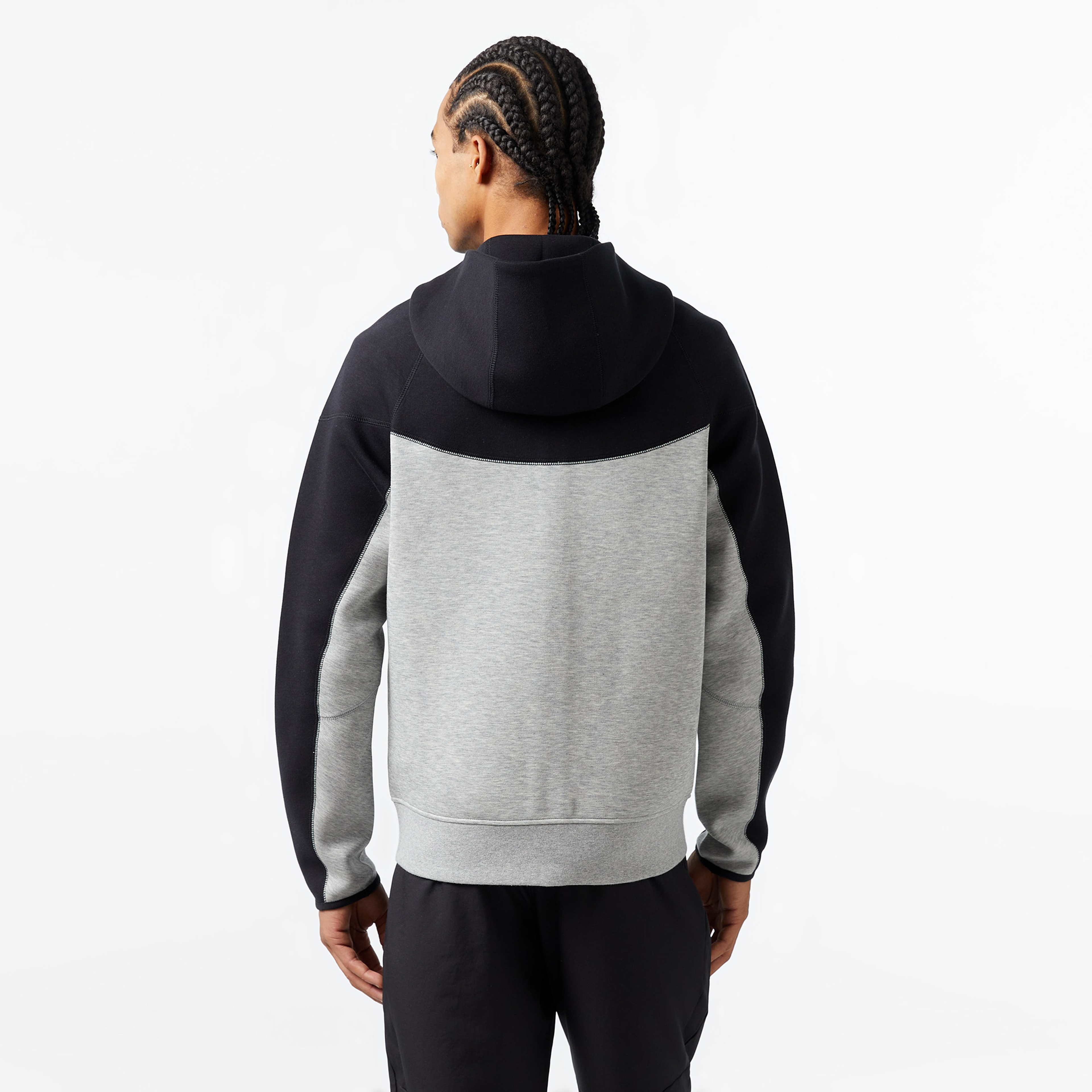 Nike Tech Fleece Full Zip Windrunner Erkek Gri Eşofman Üstü