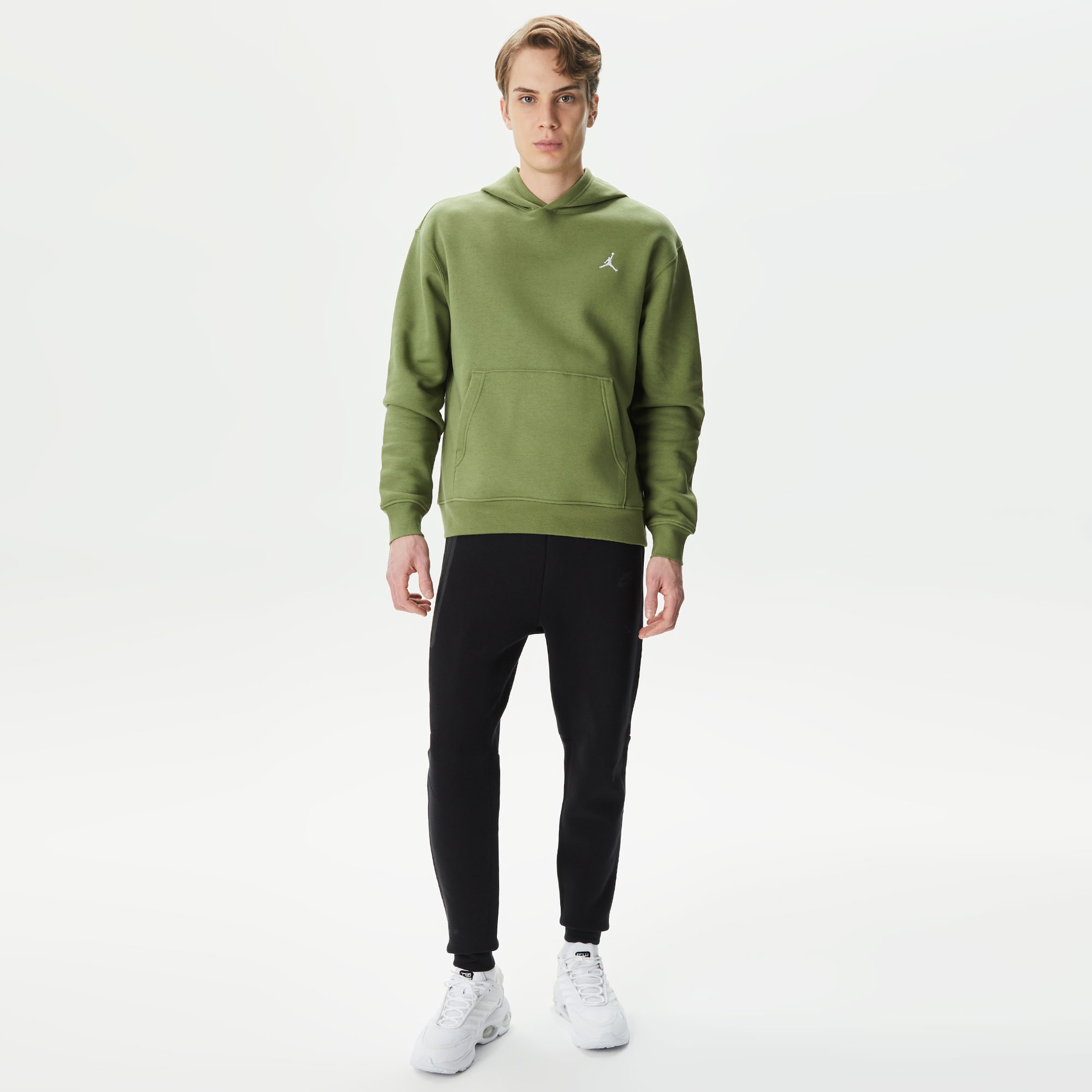 Jordan Essentials Flc Po Erkek Yeşil Hoodie