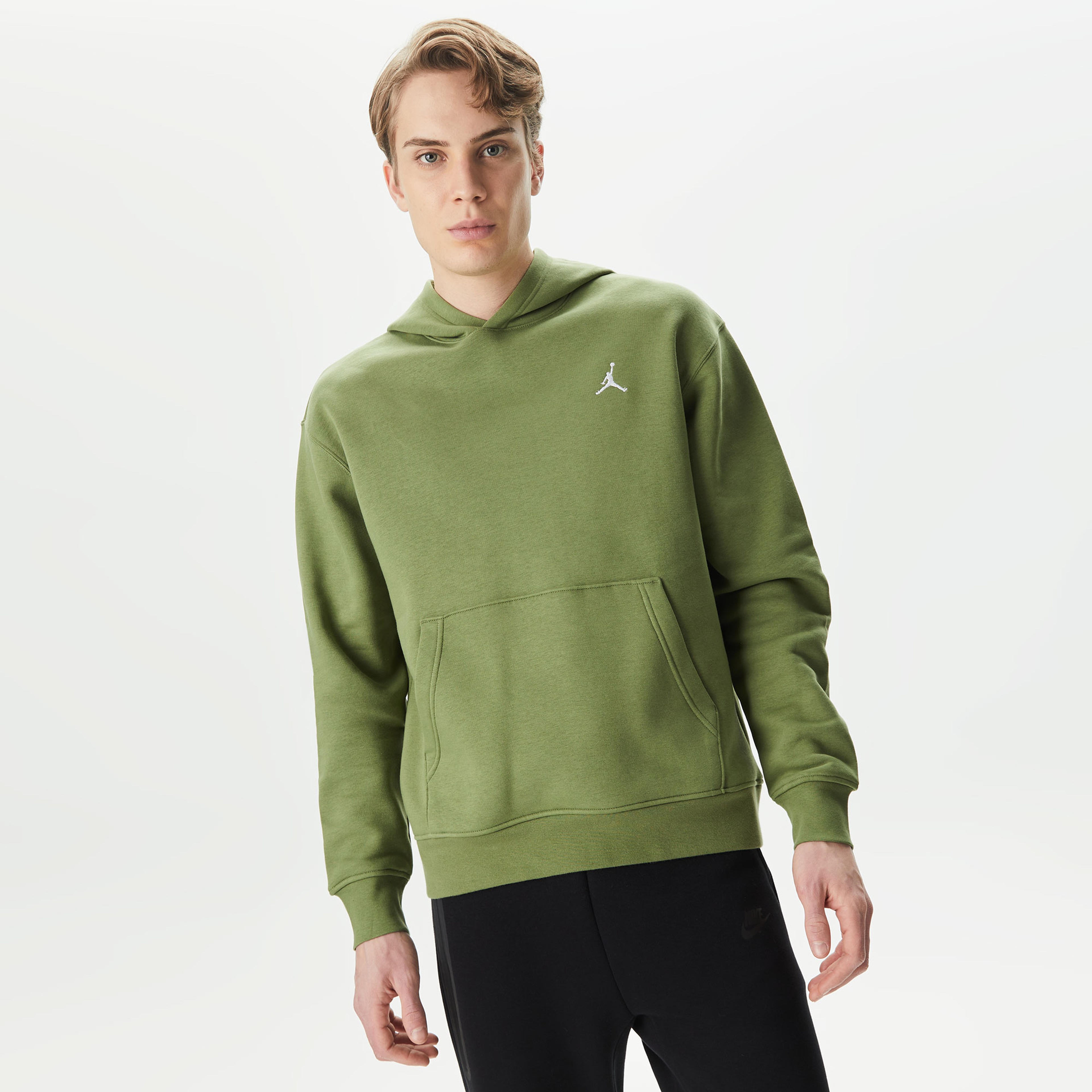Jordan Essentials Flc Po Erkek Yeşil Hoodie