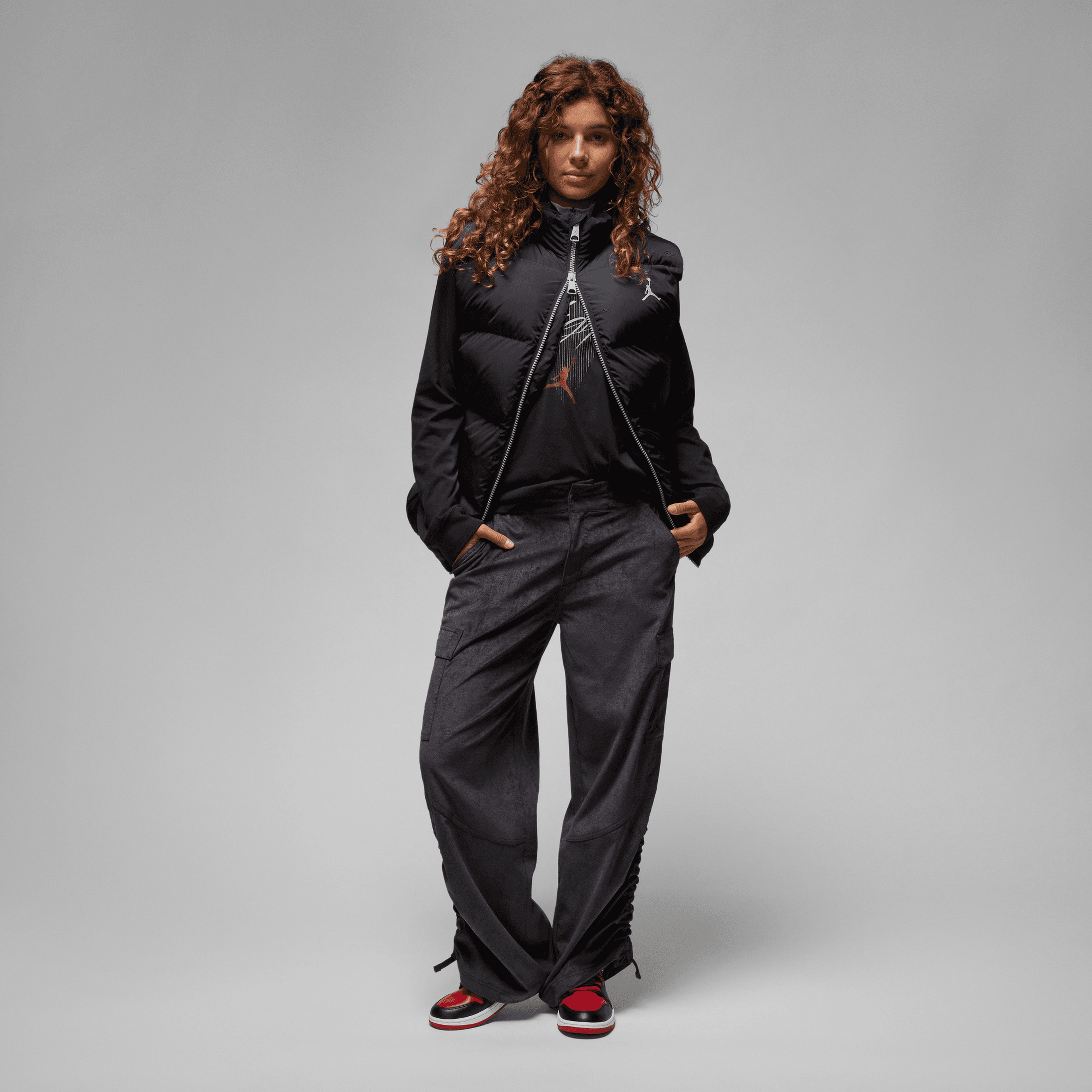 Jordan Chicago Kadın Siyah Kargo Pantolon