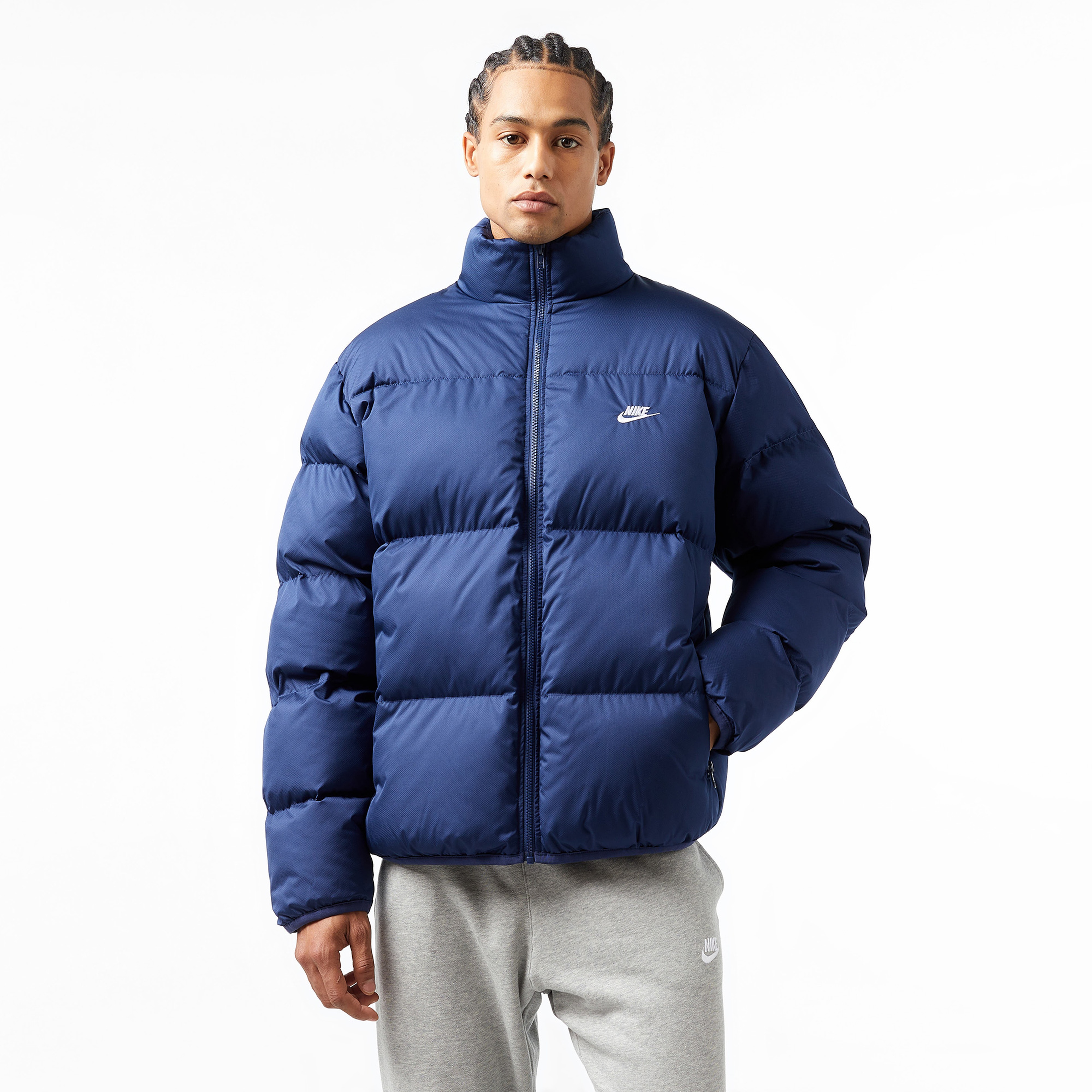 Nike Club Puffer Erkek Mavi Mont