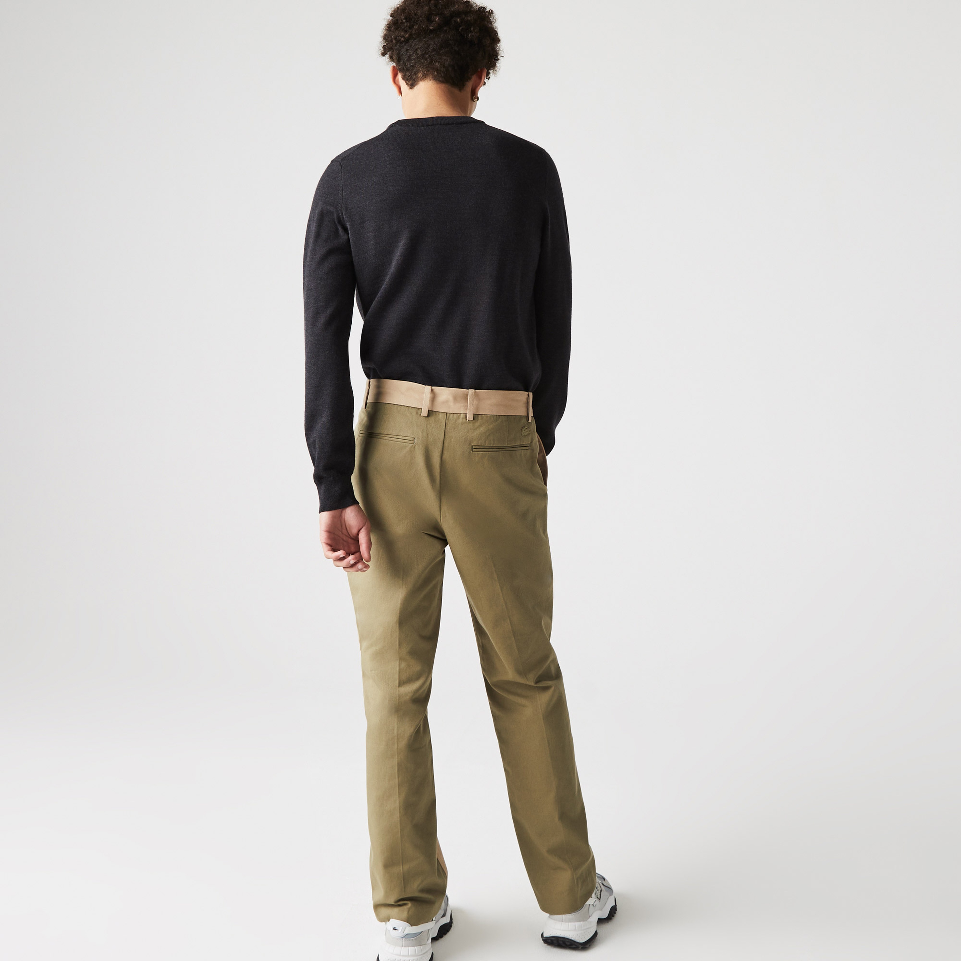 Lacoste Men's Crew Neck Merino Wool Sweater