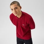 L.12.12 Erkek Classic Fit Uzun Kollu Bordo Polo