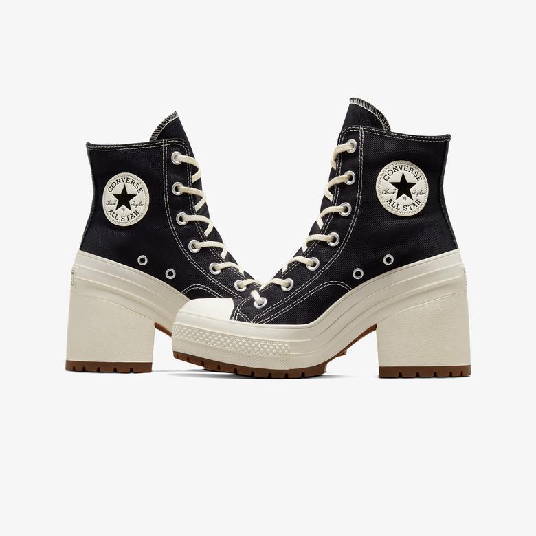 Converse Chuck 70 De Luxe Heel Unisex Siyah/Krem Sneaker