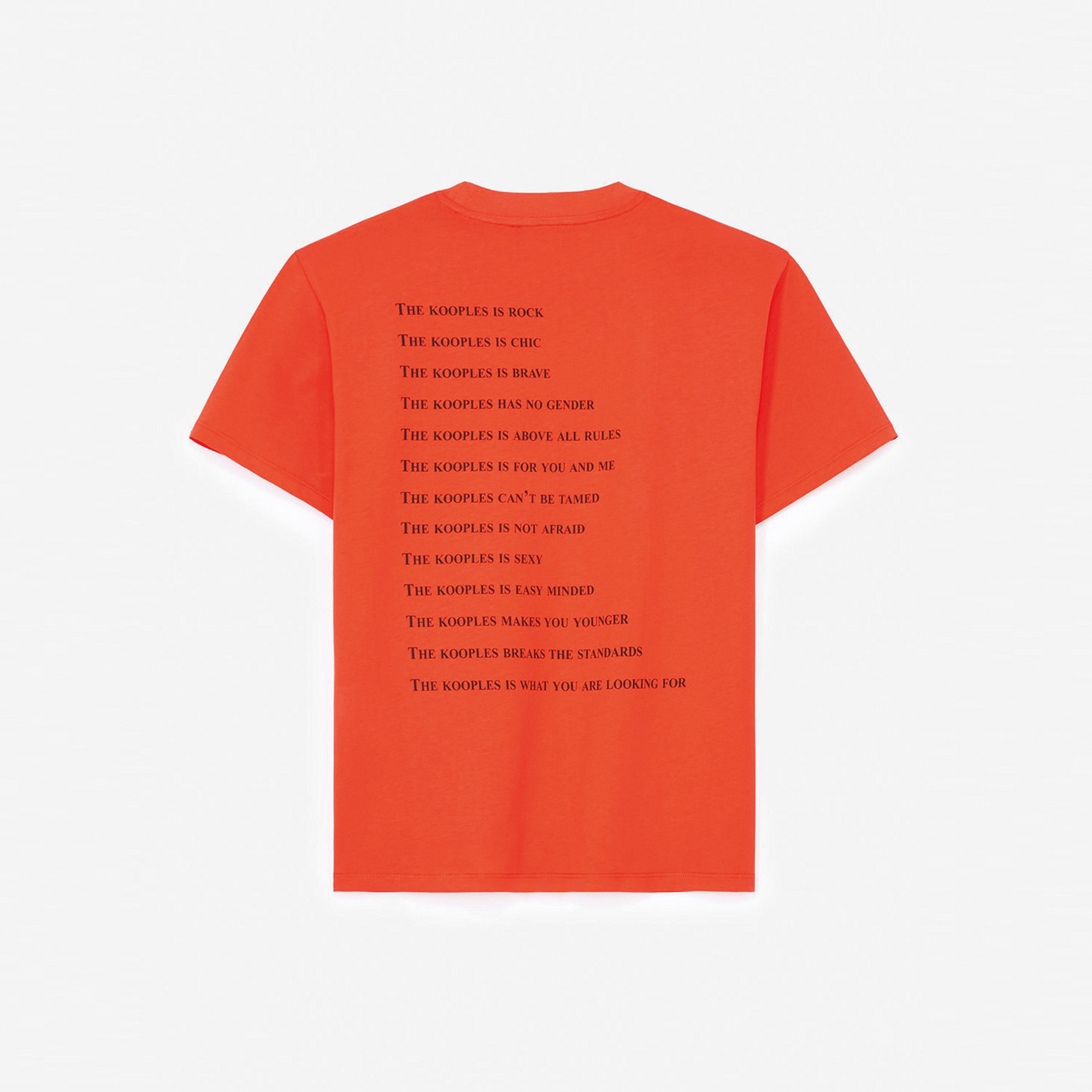 The Kooples Logo Baskılı Kadın Kırmızı T-Shırt