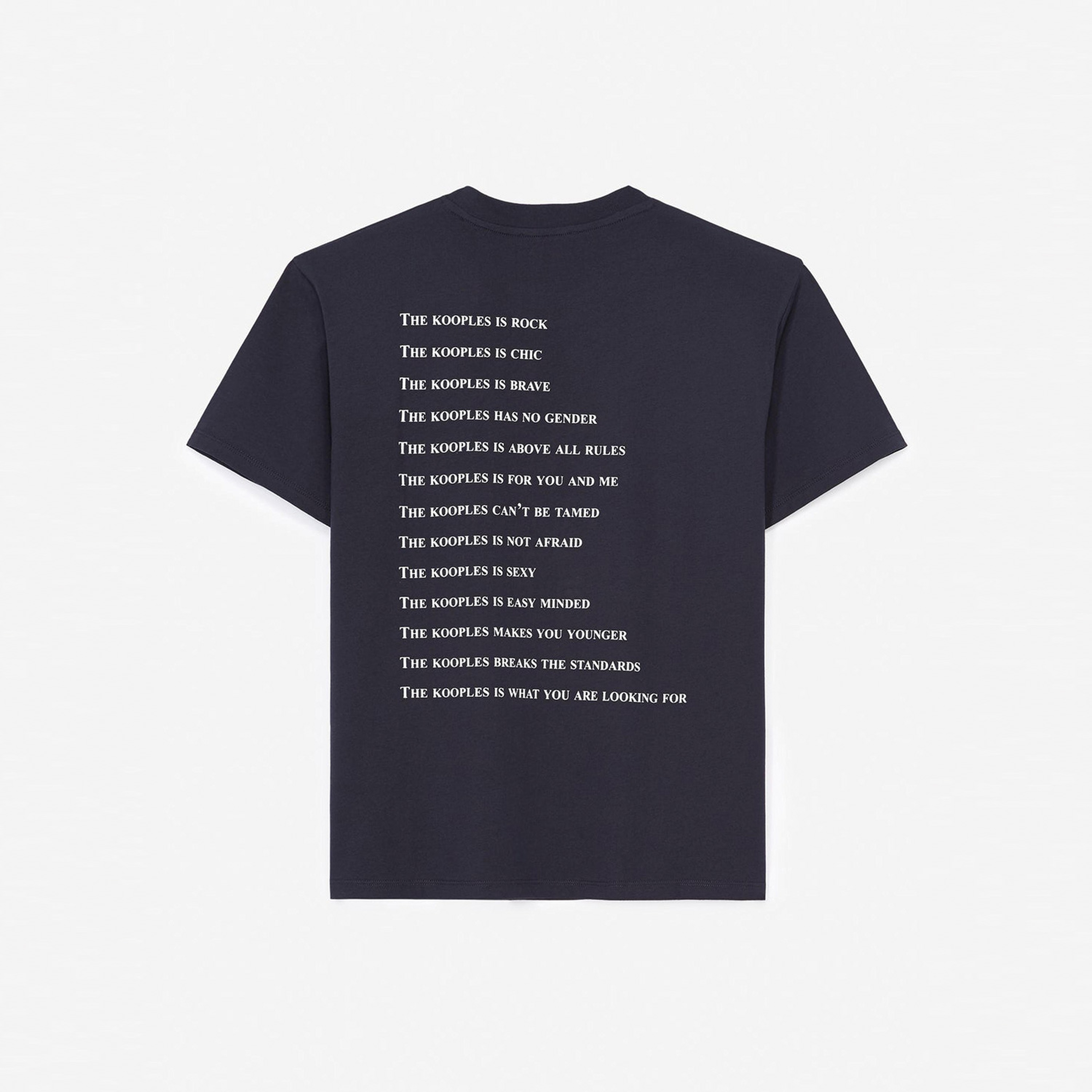 The Kooples Logo Baskılı Kadın Lacivert T-Shırt
