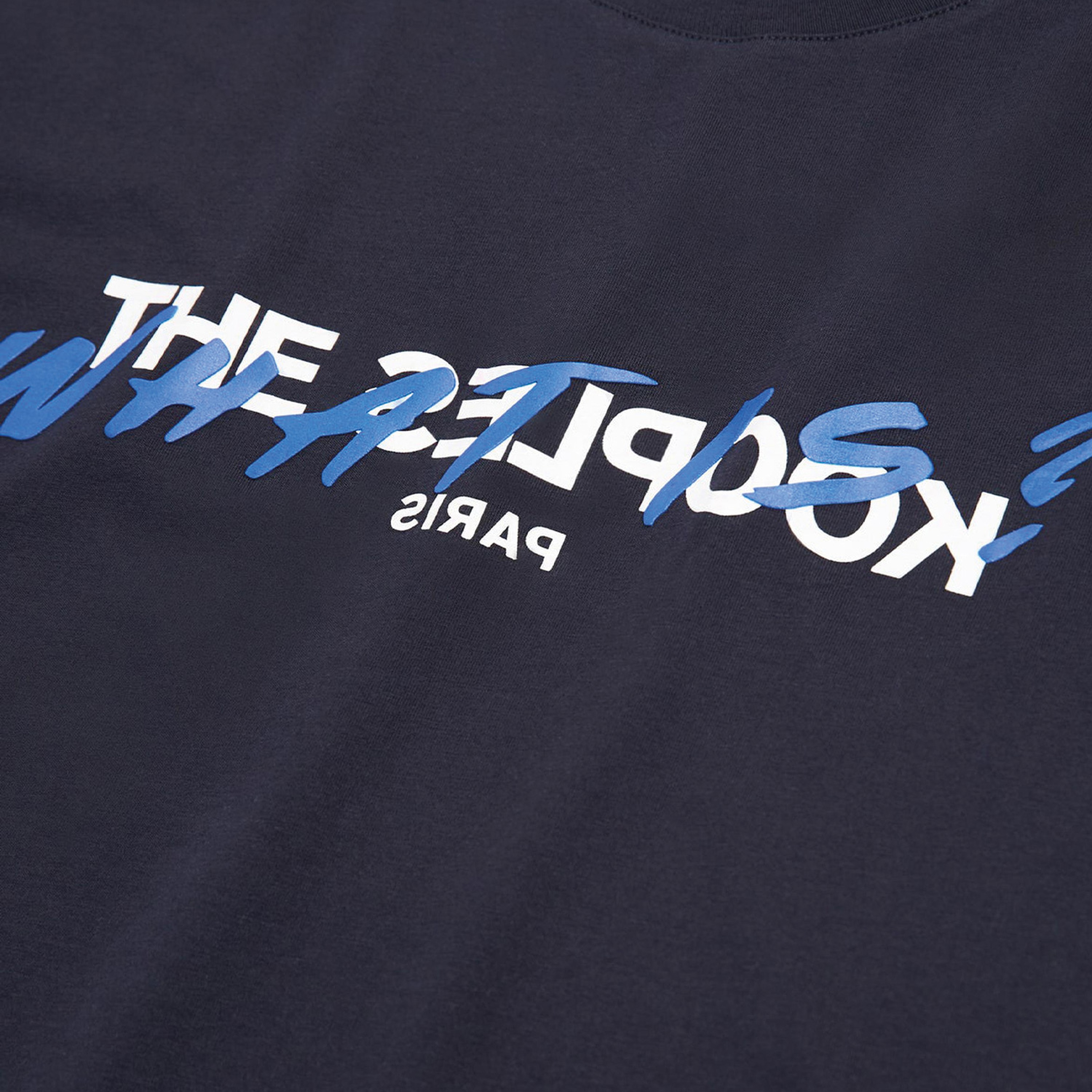 The Kooples Logo Baskılı Kadın Lacivert T-Shırt