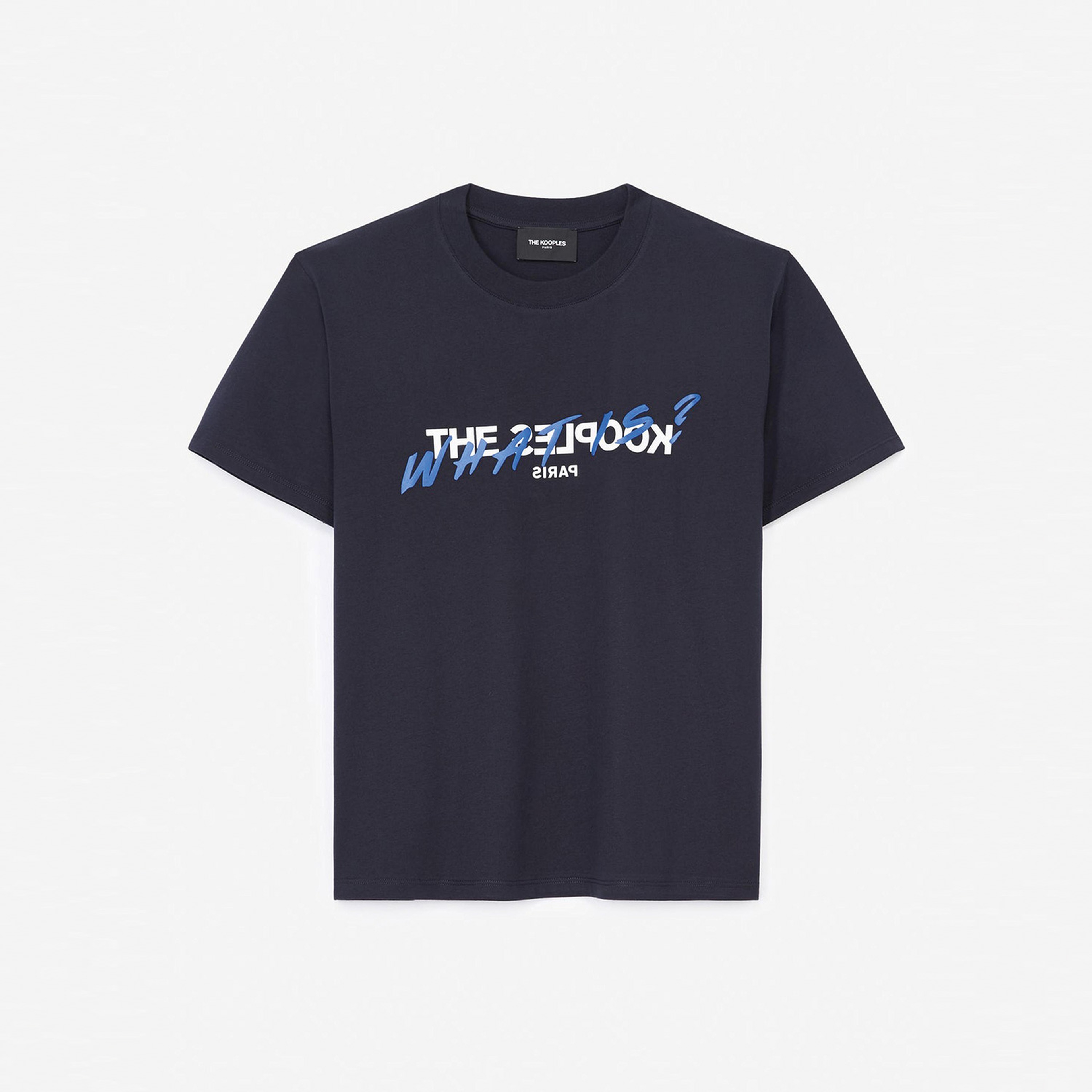 The Kooples Logo Baskılı Kadın Lacivert T-Shırt