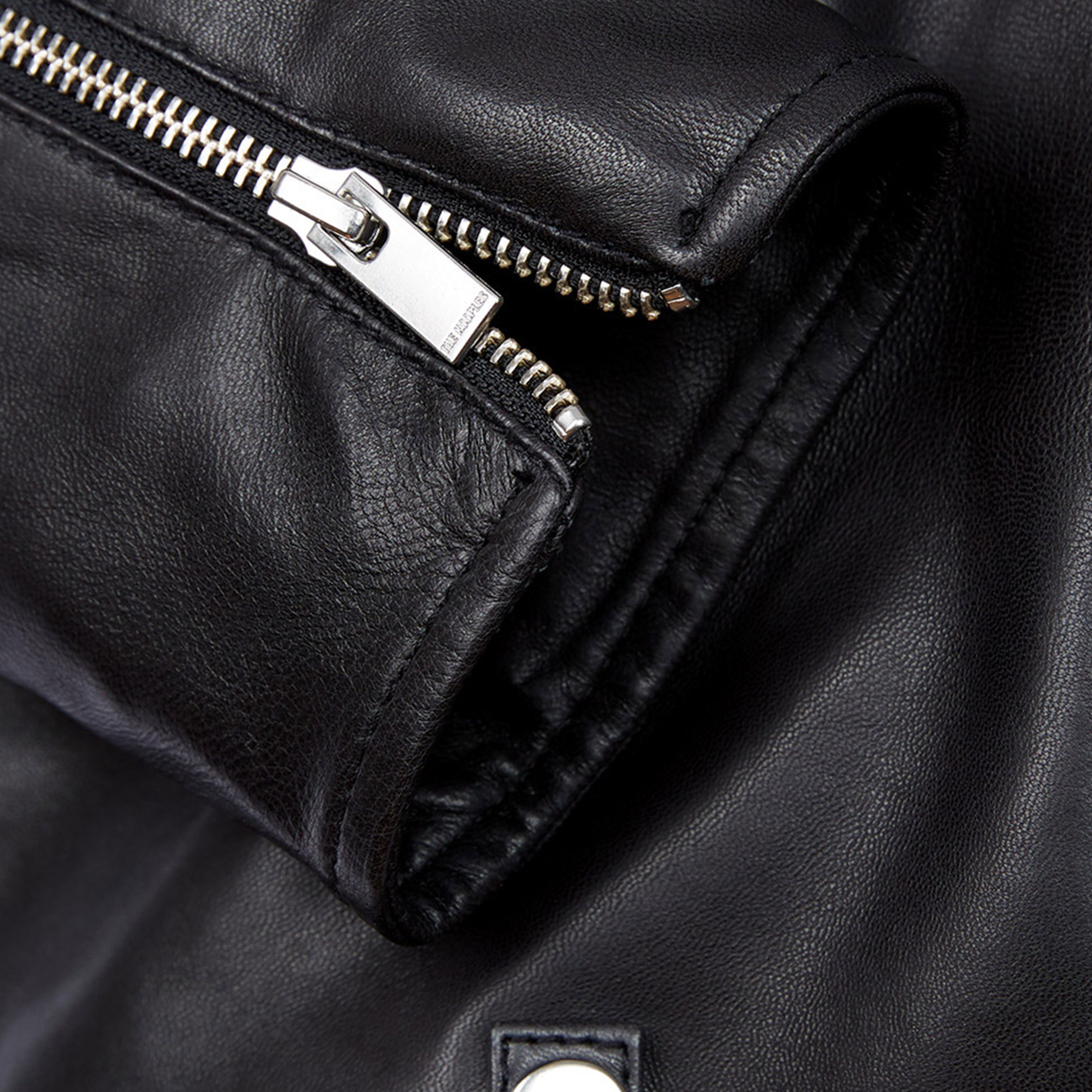 ERKEK SİYAH DERİ BIKER CEKET