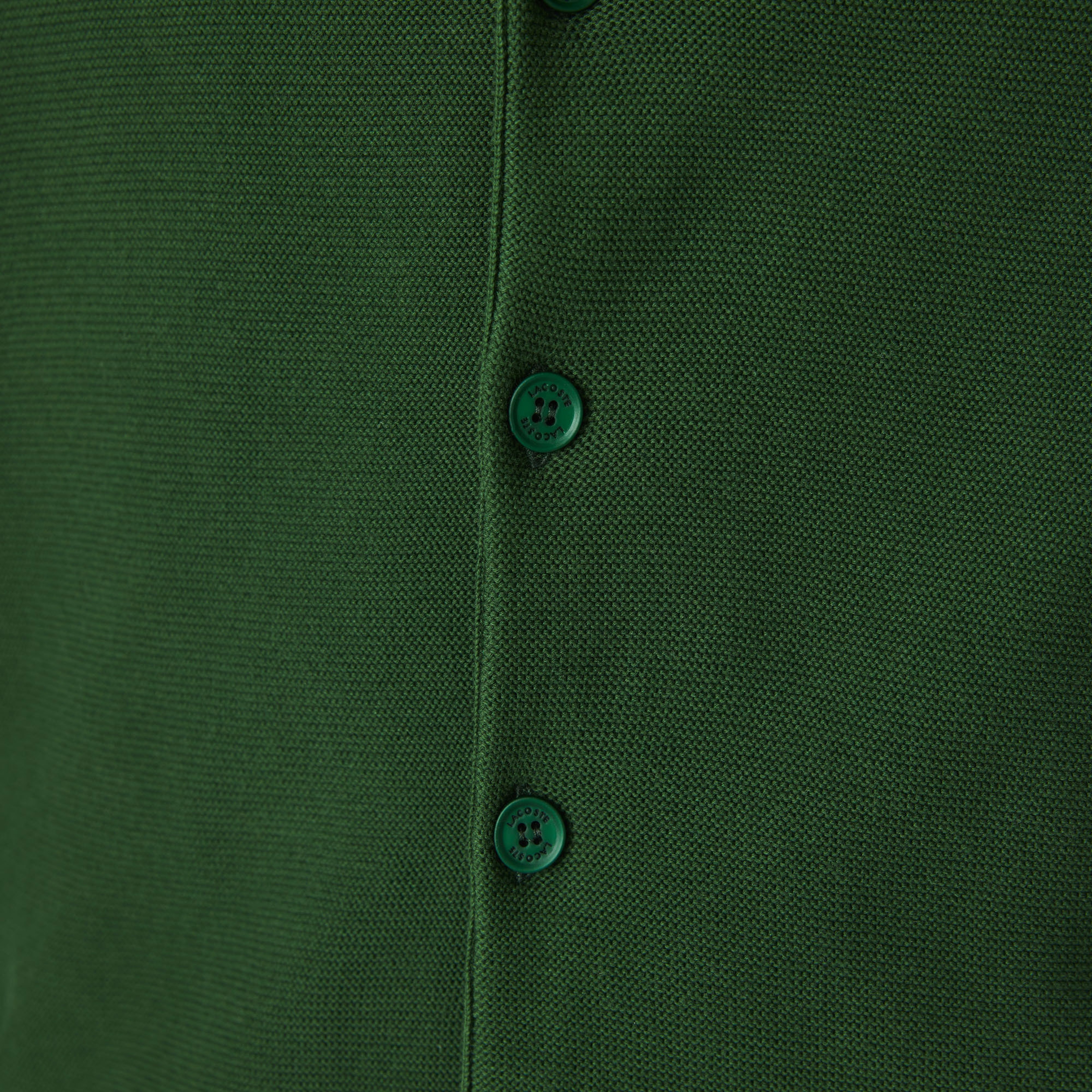 Lacoste Unisex V Yaka Yeşil Hırka