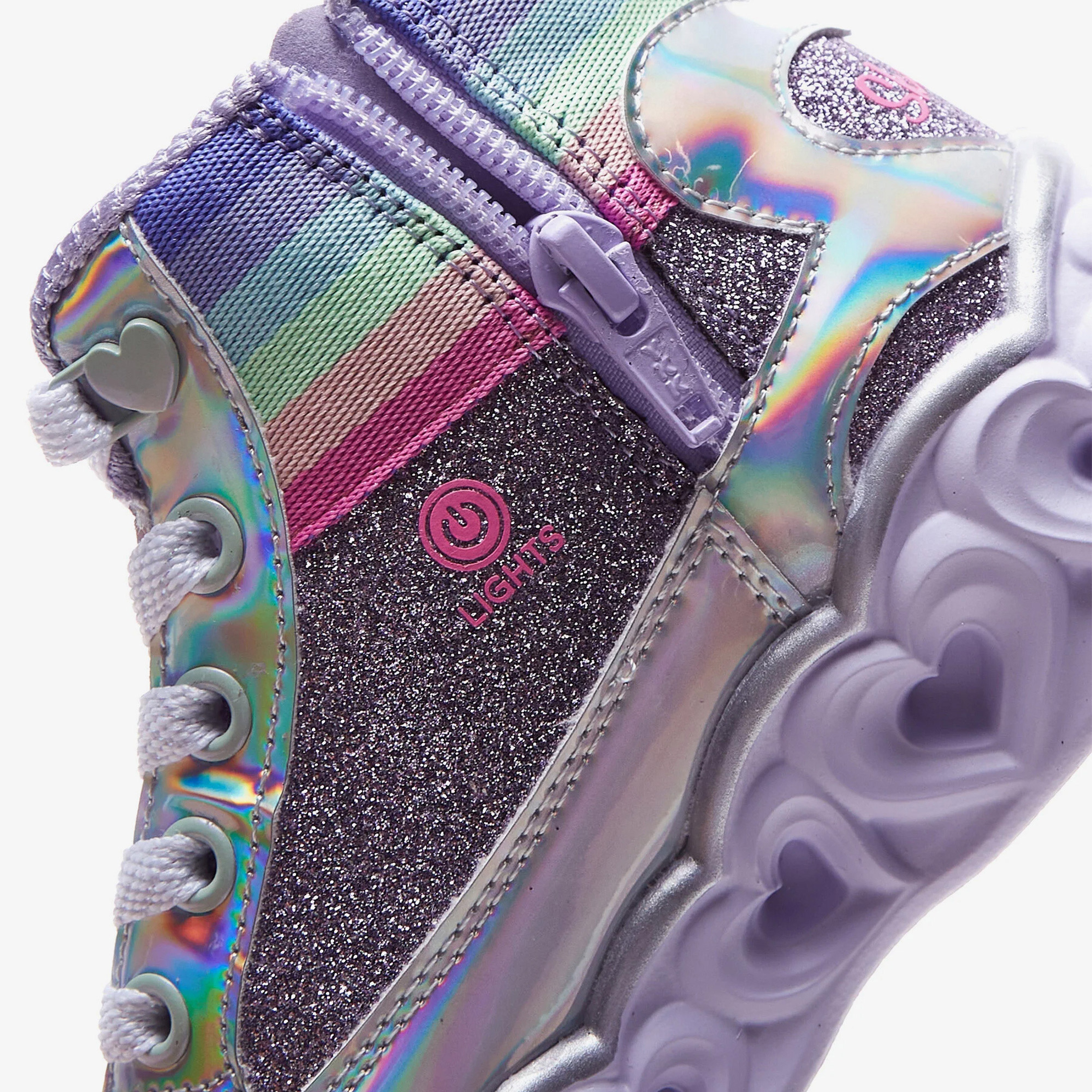 Skechers Heart Lights Çocuk Mor Bot