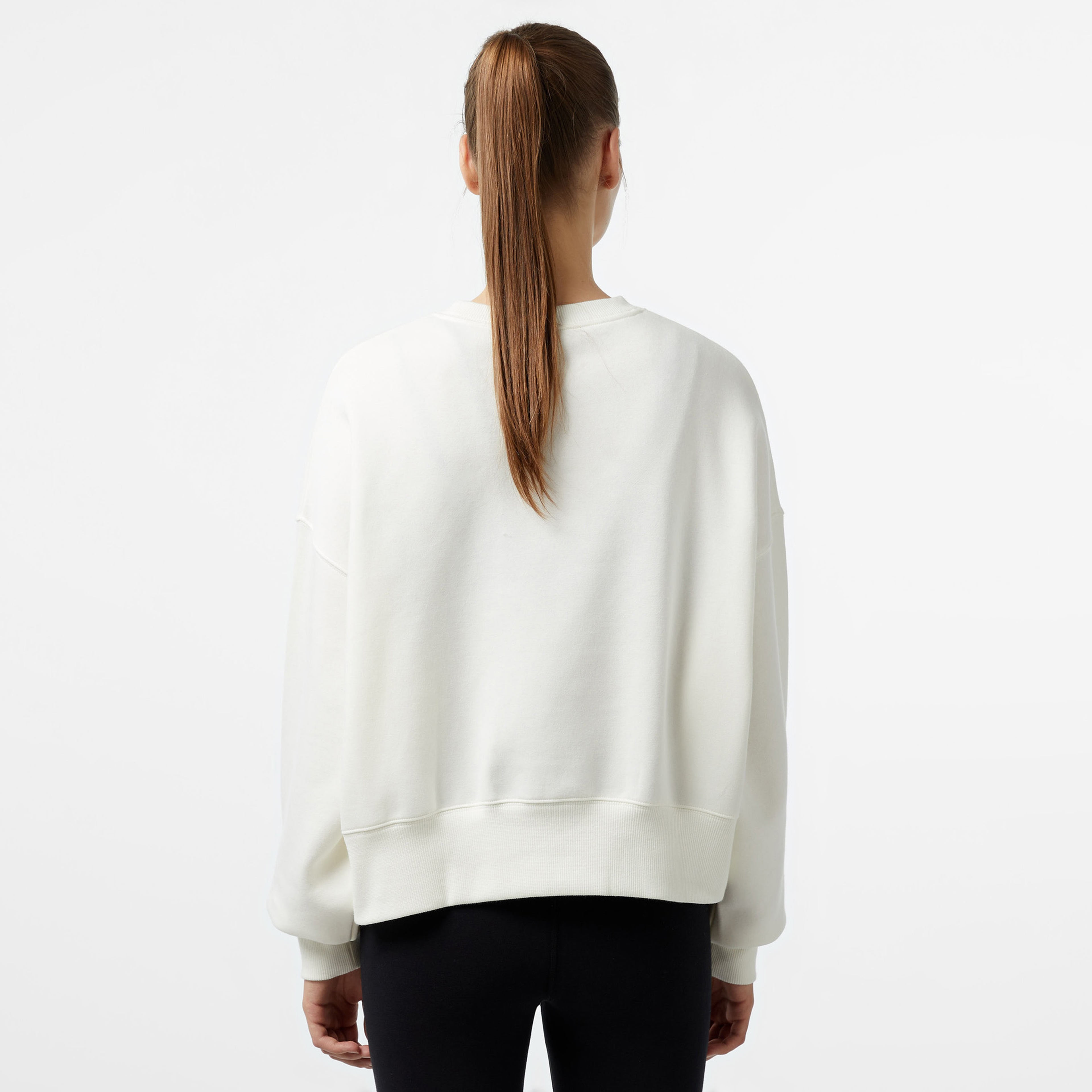 Nike Sportswear Phoenix Fleece Kadın Beyaz Sweatshirt