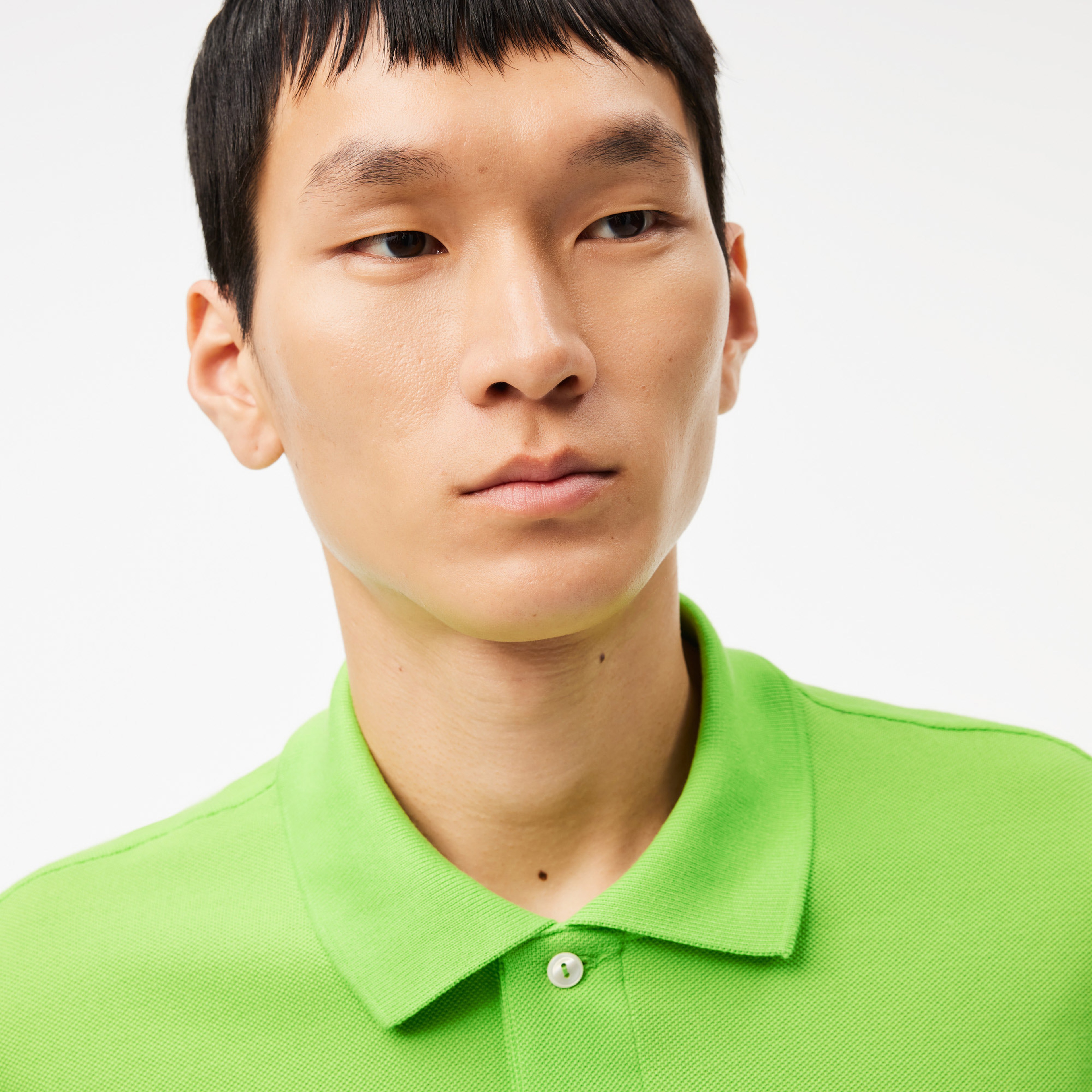 L.12.12 Erkek Classic Fit Yeşil Polo