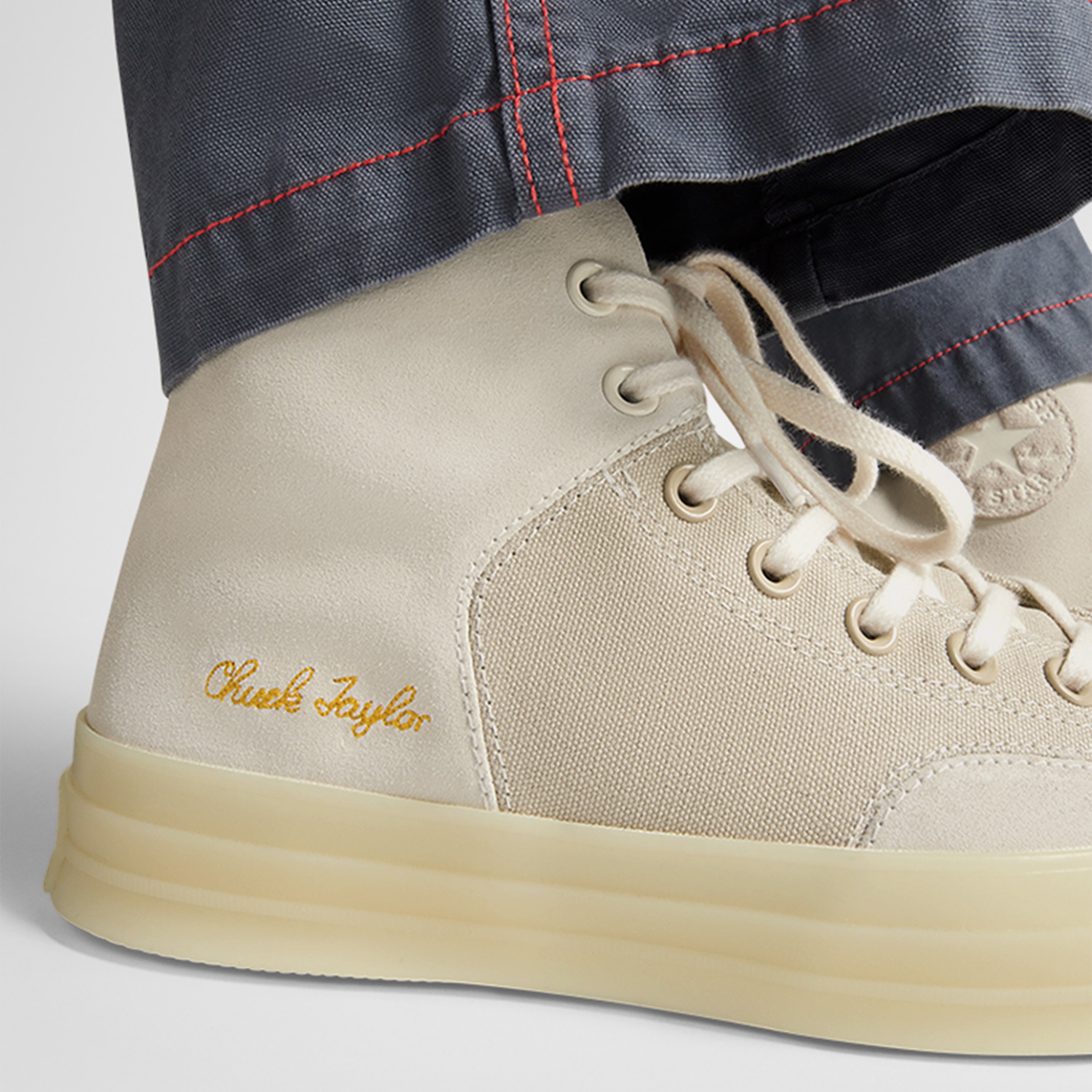 Converse Chuck 70 Marquis Mixed Materials Kadın Bej/Siyah Sneaker