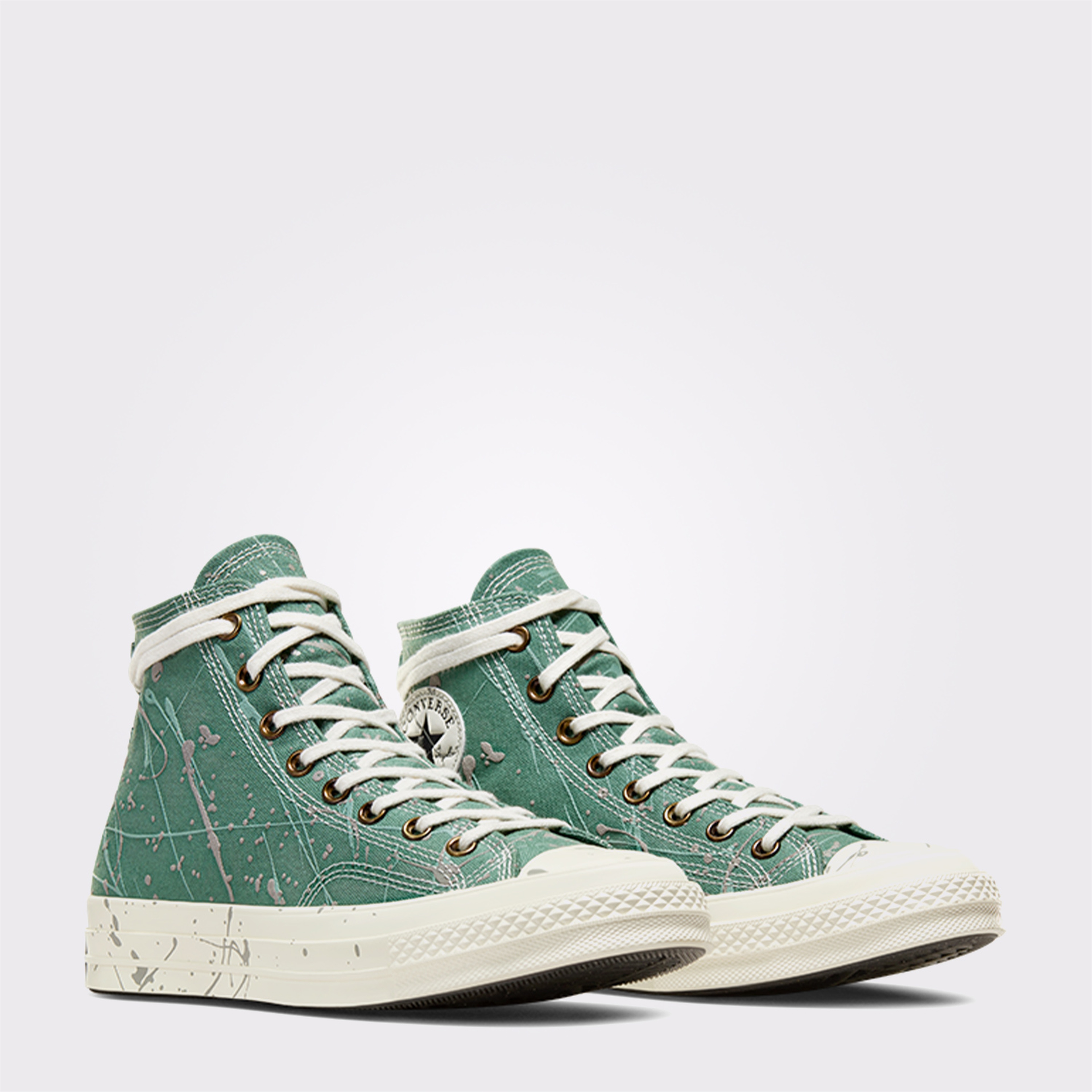 Converse Chuck 70 Paint Splatter Kadın Yeşil Sneaker