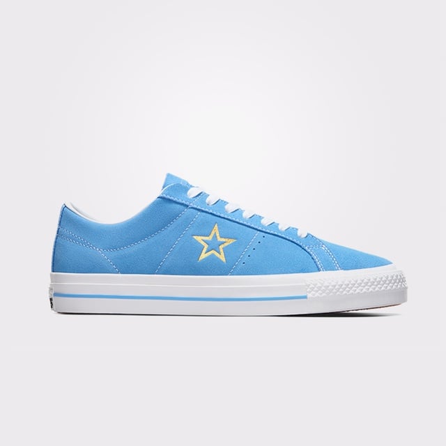 Converse Cons One Star Pro Suede Kadın Mavi Sneaker - Görsel 2