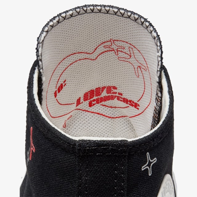 Converse Chuck Taylor All Star EVA Lift Platform Y2K Heart Çocuk Siyah Sneaker - Görsel 6