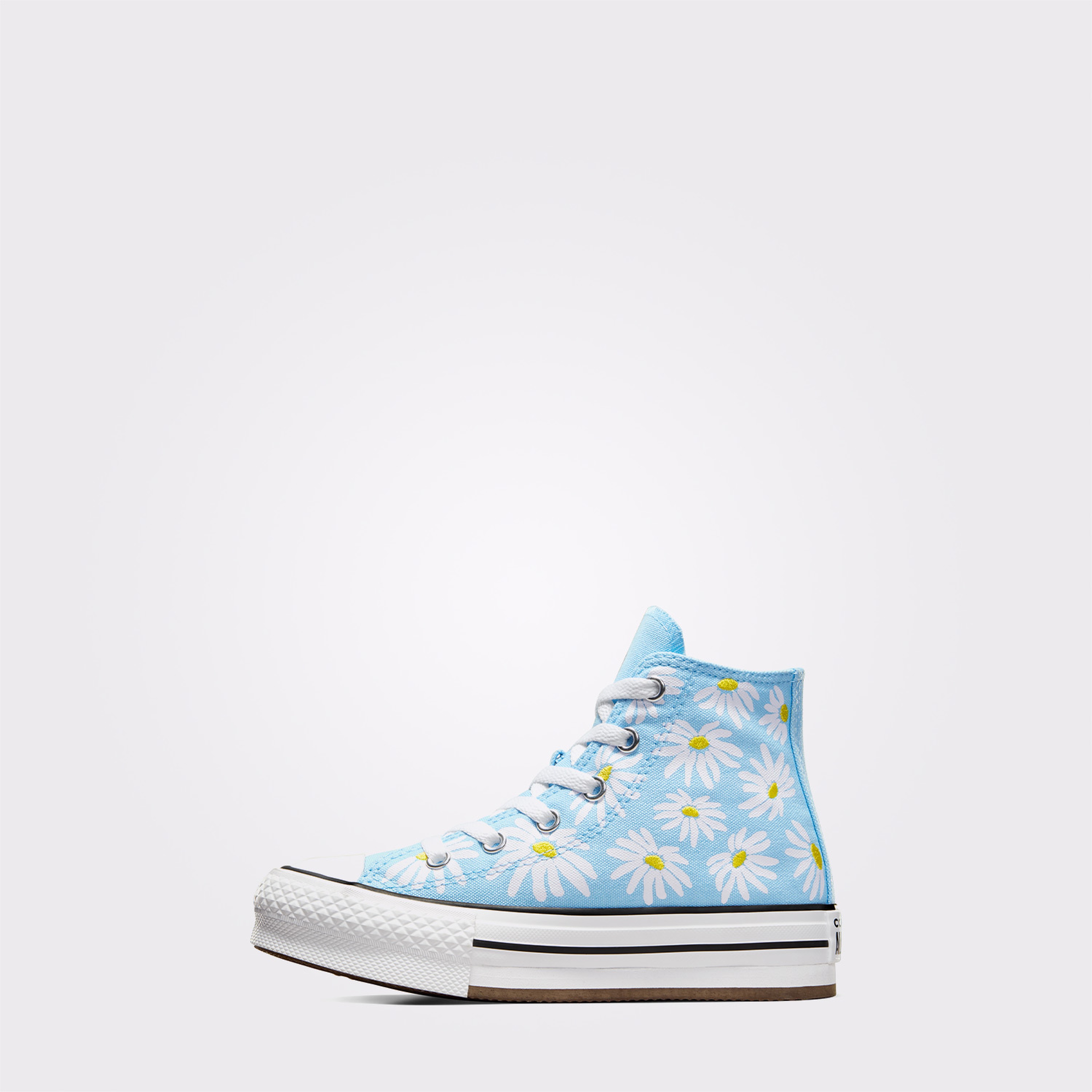 Converse Chuck Taylor All Star Lift Platform Floral Çocuk Mavi Sneaker
