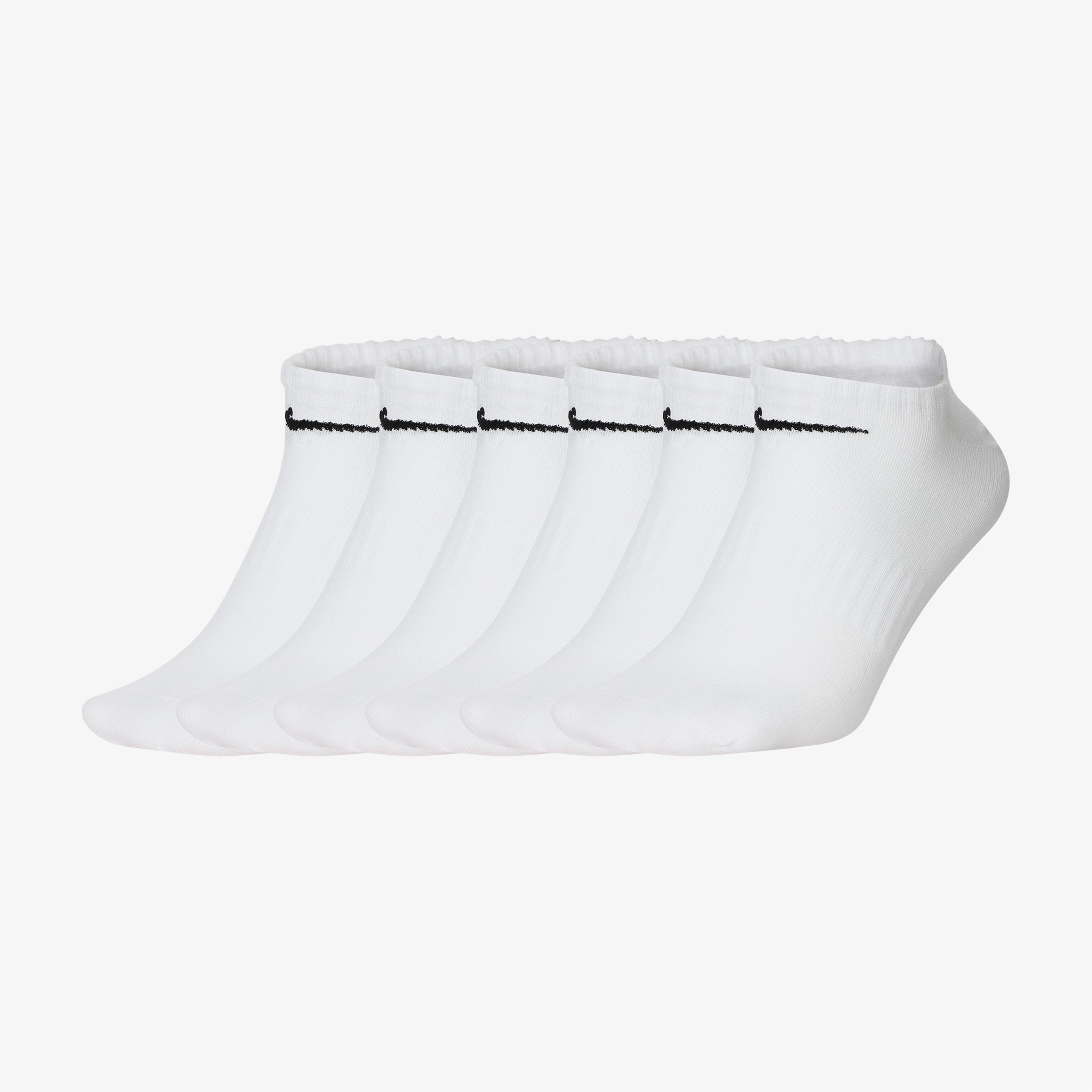 Nike Everyday Lightweight No-Show 6lı Unisex Beyaz Çorap