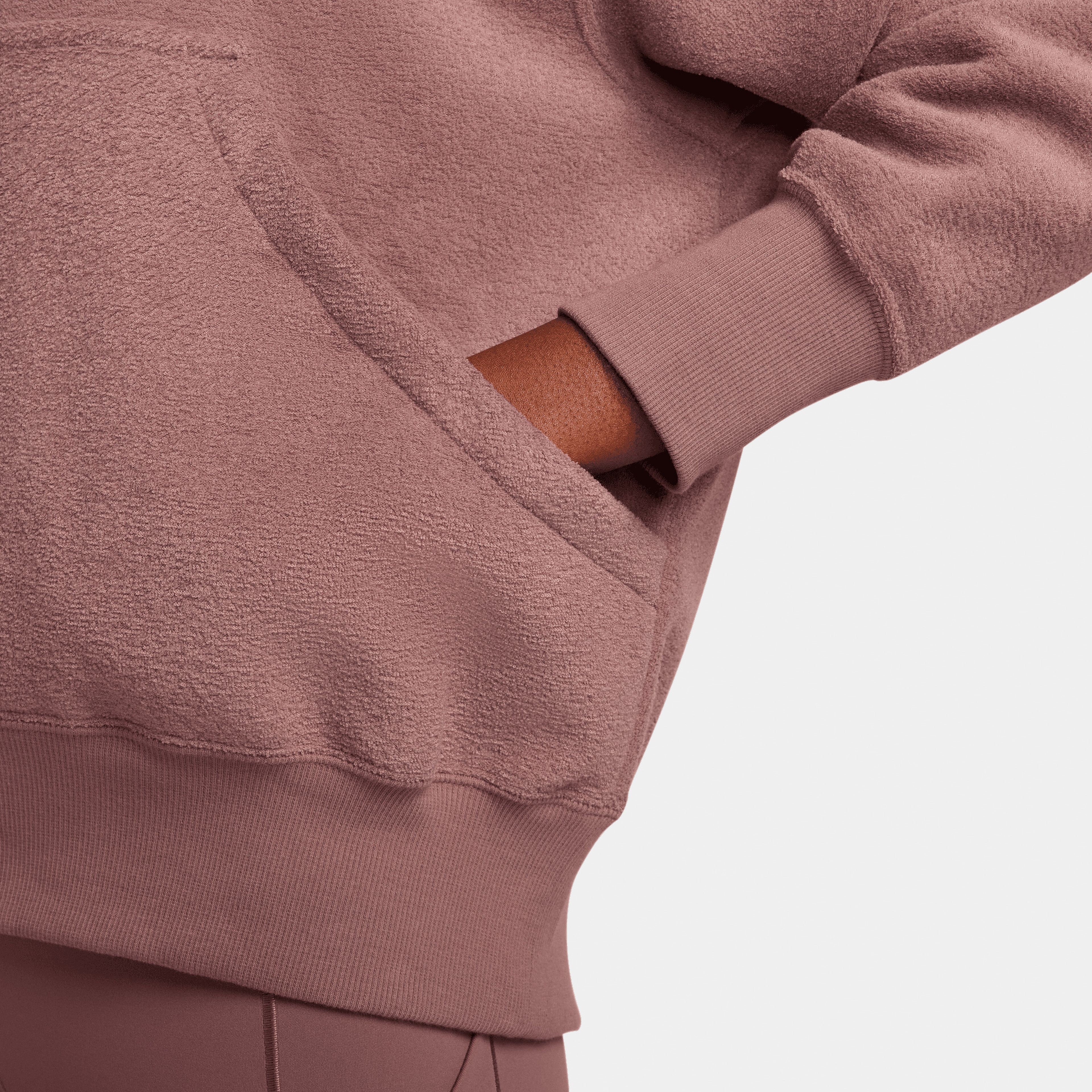 Nike Sportswear Phoenix Plush Sportswear Kadın Kahverengi Hoodie