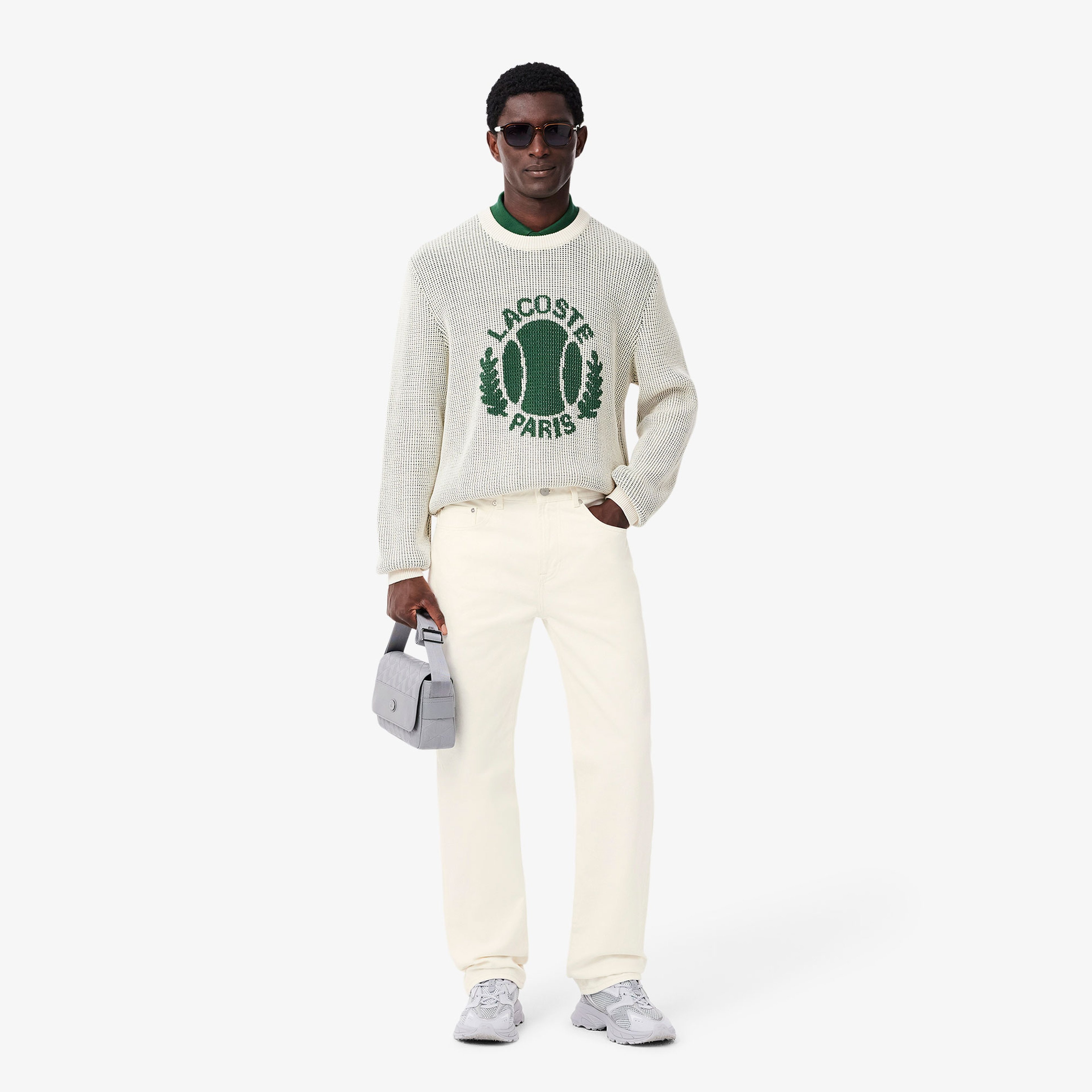 Erkek Straight Fit Beyaz Jean Pantolon