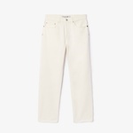 Erkek Straight Fit Beyaz Jean Pantolon