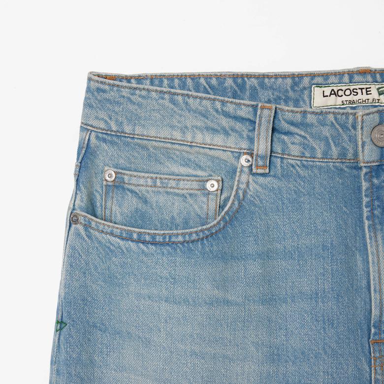 Erkek Straight Fit Mavi Pantolon