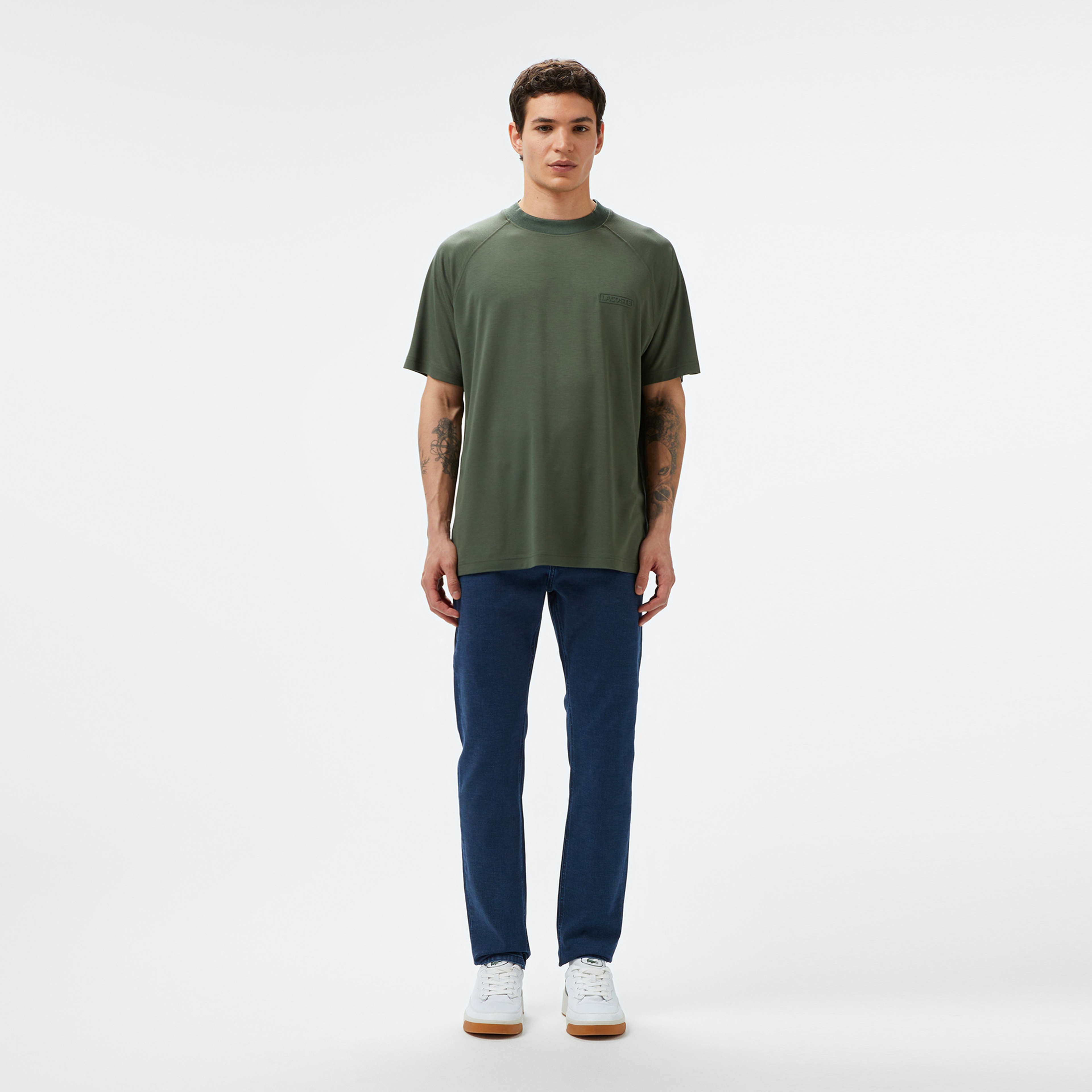 Erkek Slim Fit Mavi Jean Pantolon