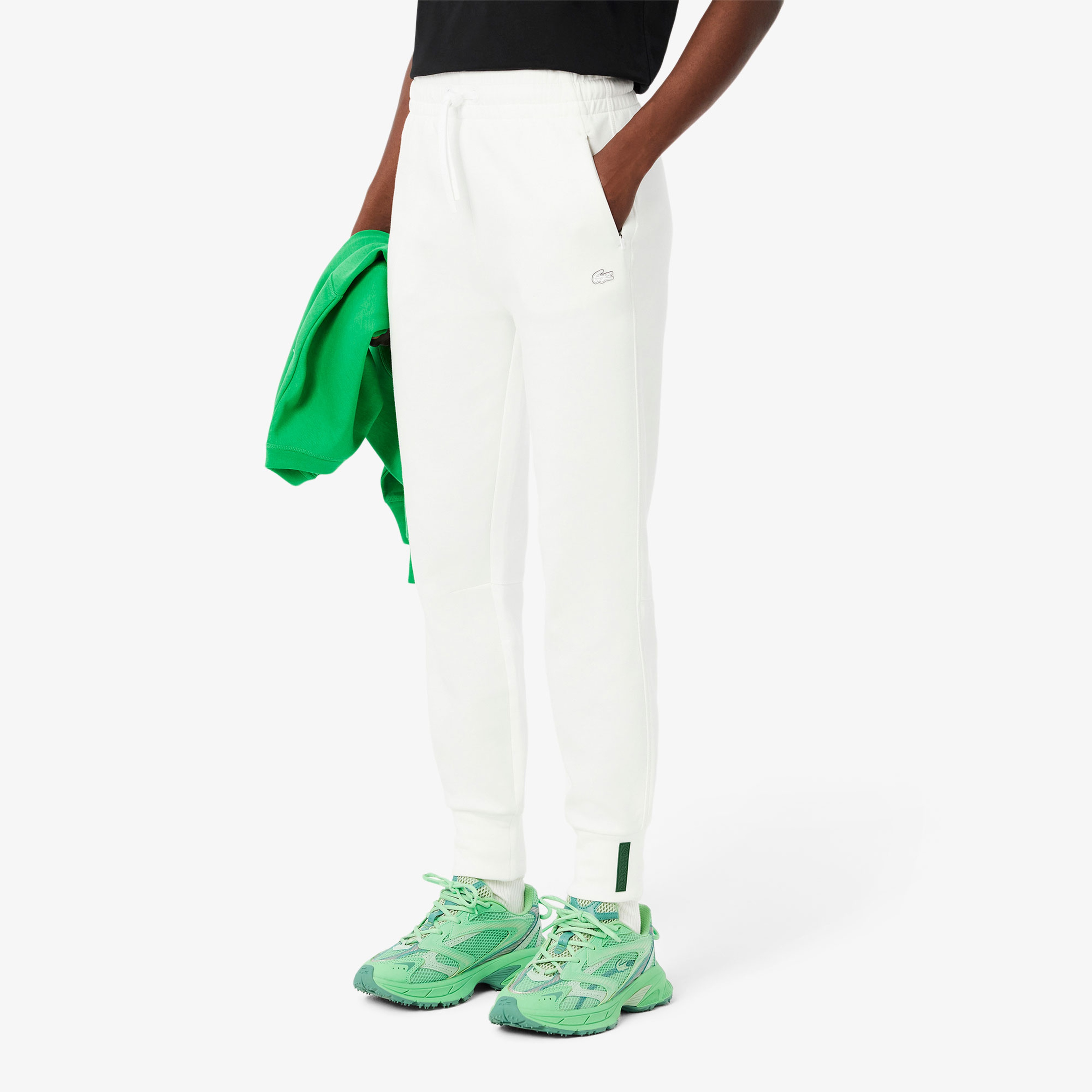 Kadın Tapered Fit Beyaz Eşofman Altı