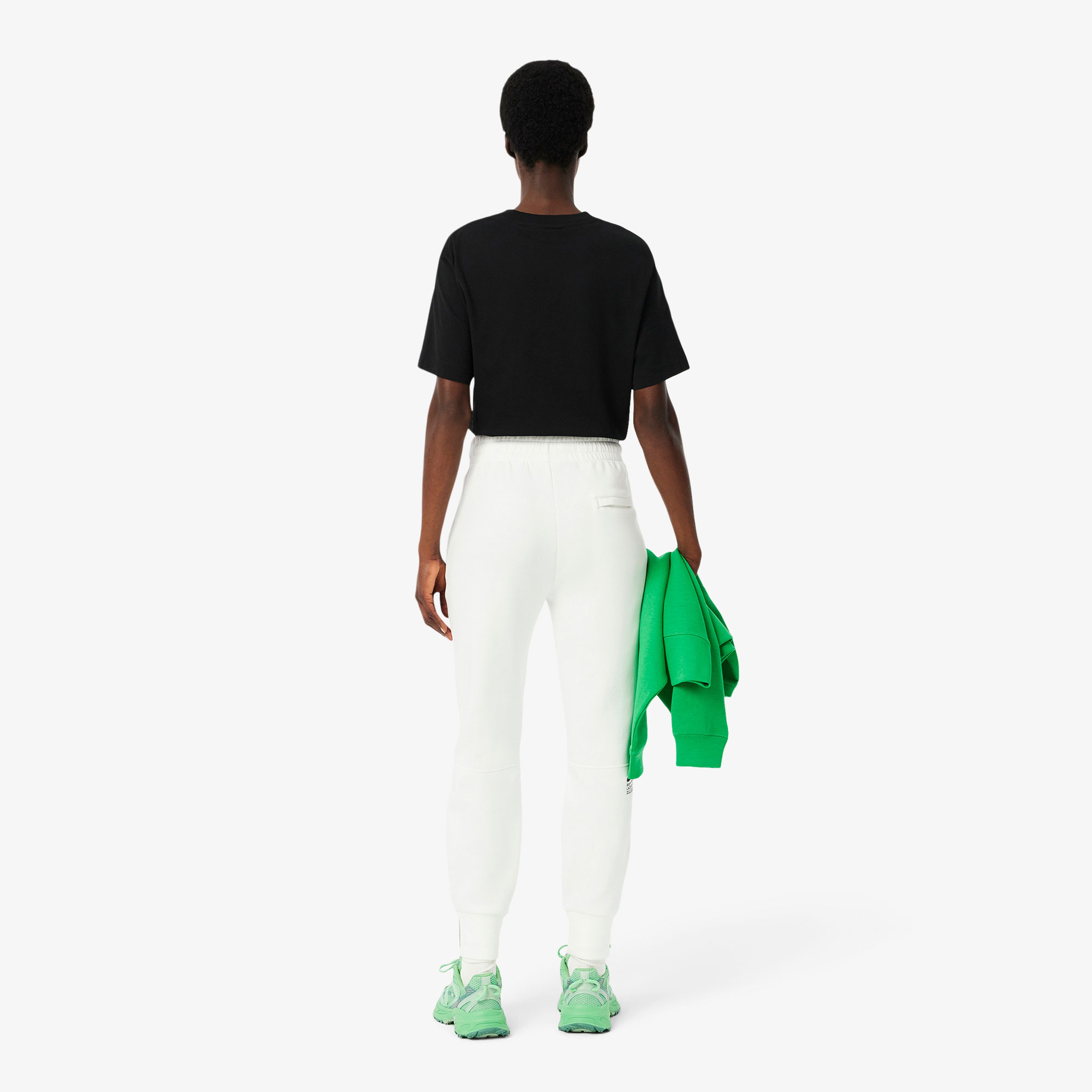 Kadın Tapered Fit Beyaz Eşofman Altı