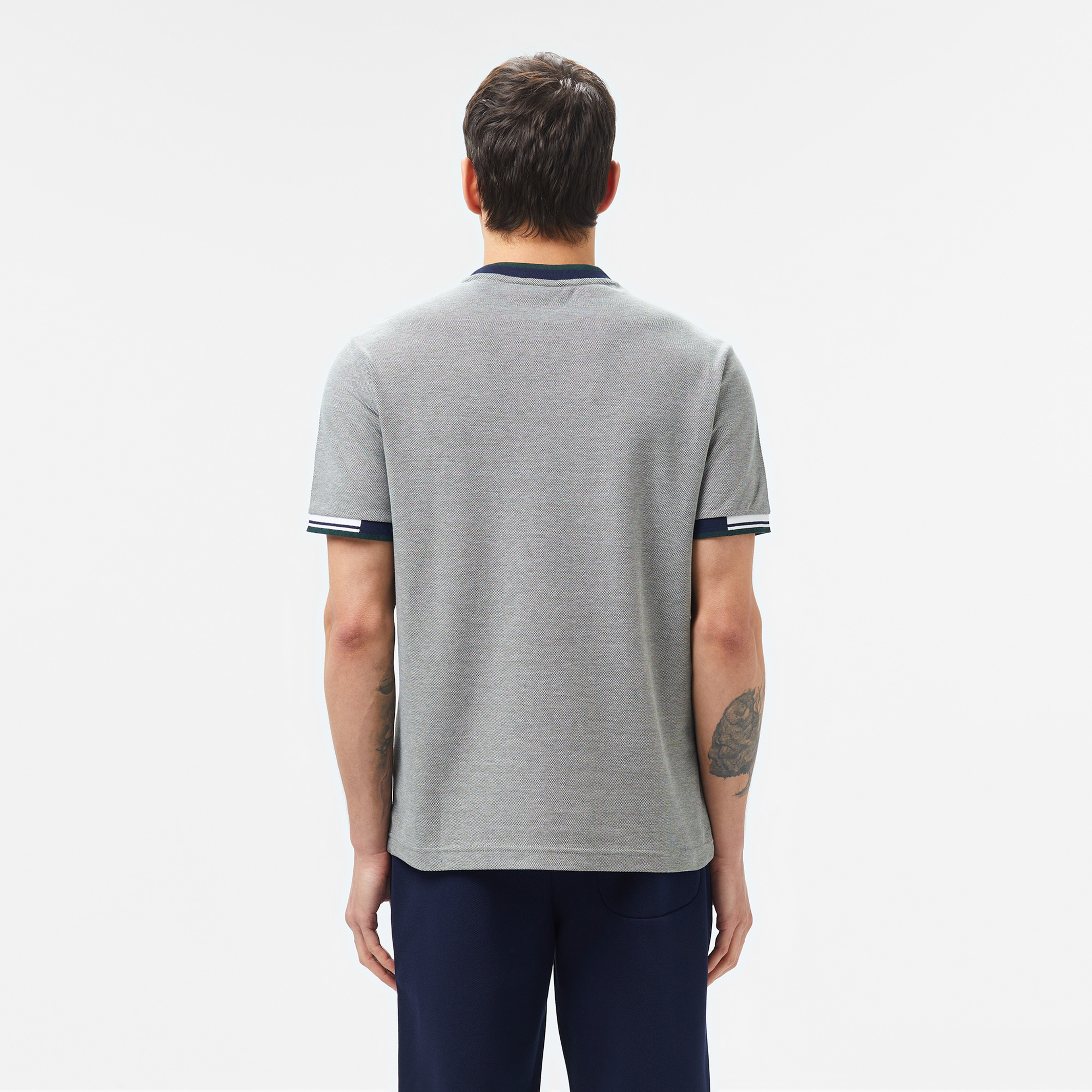 Erkek Regular Fit Bisiklet Yaka Gri T-Shirt