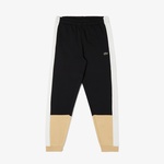 Erkek Regular Fit Renk Bloklu Siyah Eşofman Altı