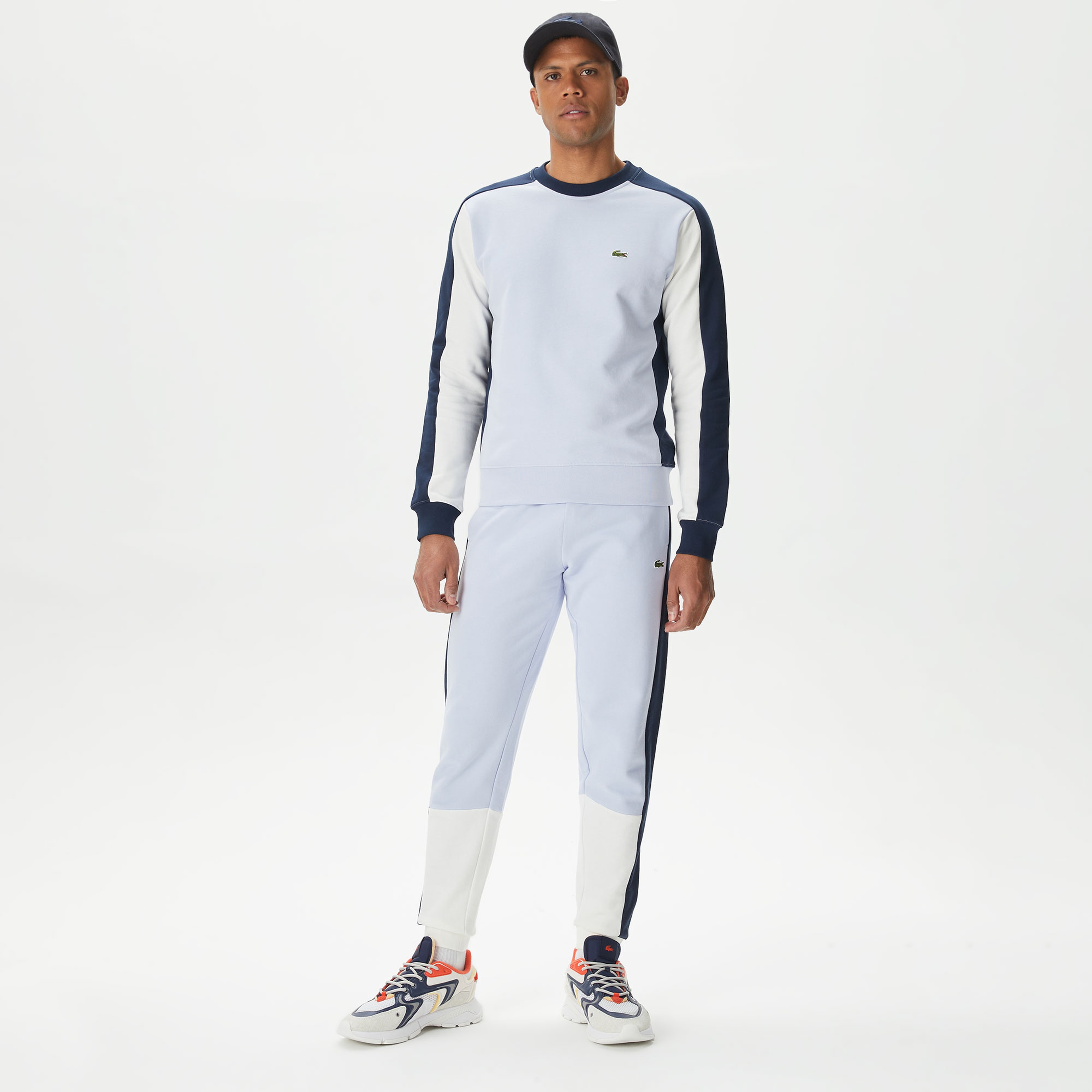 Erkek Regular Fit Renk Bloklu Renkli Eşofman Altı