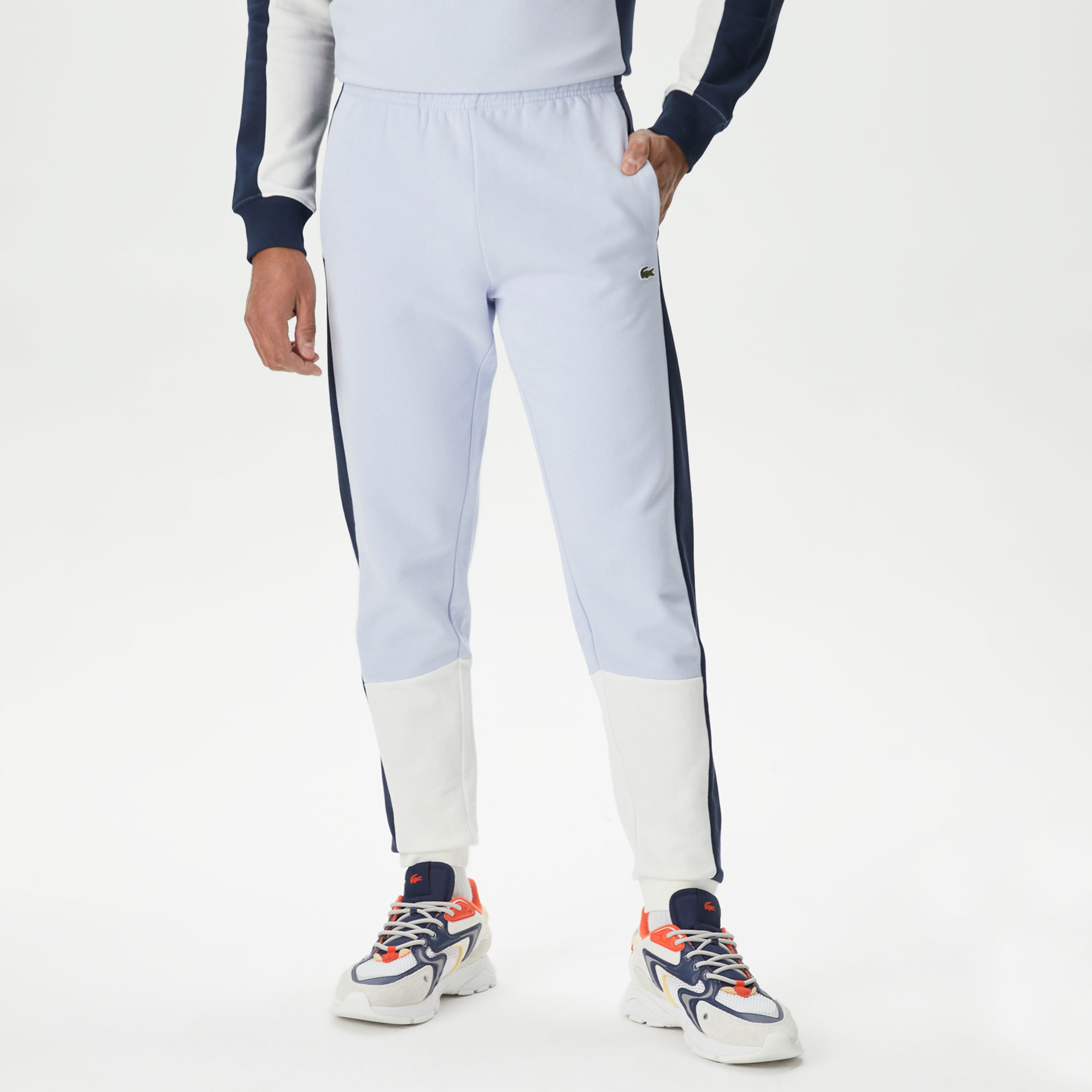 Erkek Regular Fit Renk Bloklu Renkli Eşofman Altı