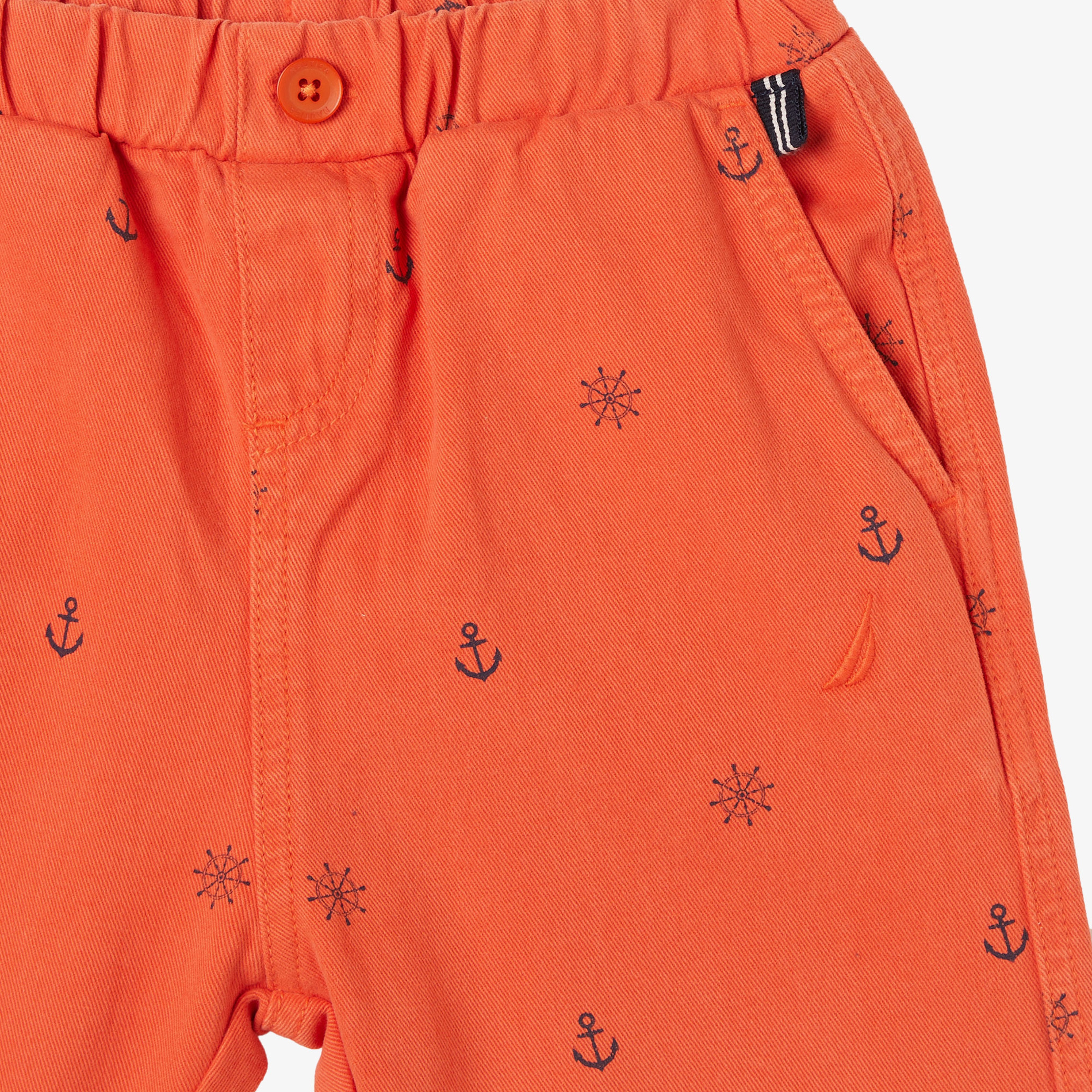 Nautica Erkek Çocuk Turuncu Standart Fit Bermuda