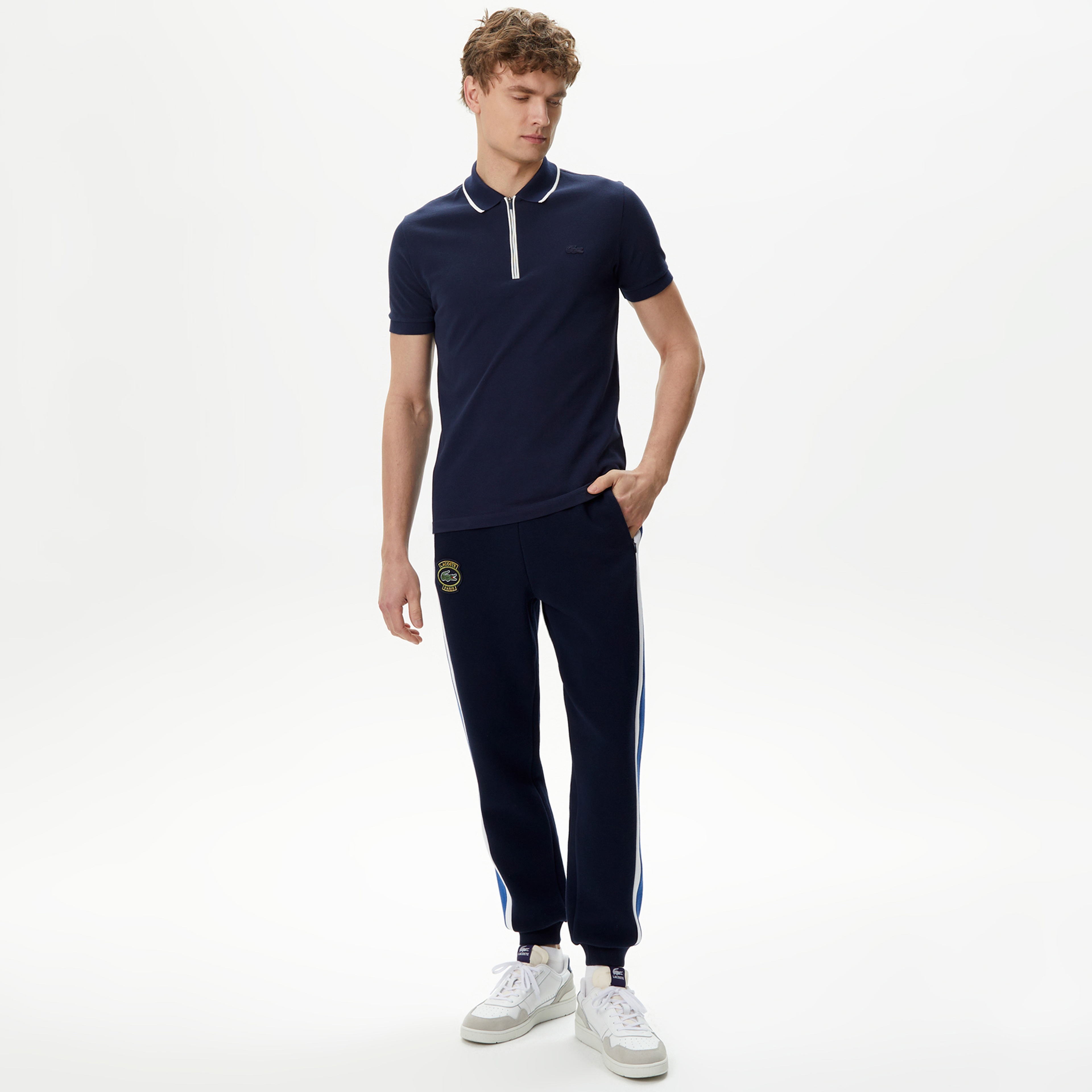 Erkek Slim Fit Lacivert Polo