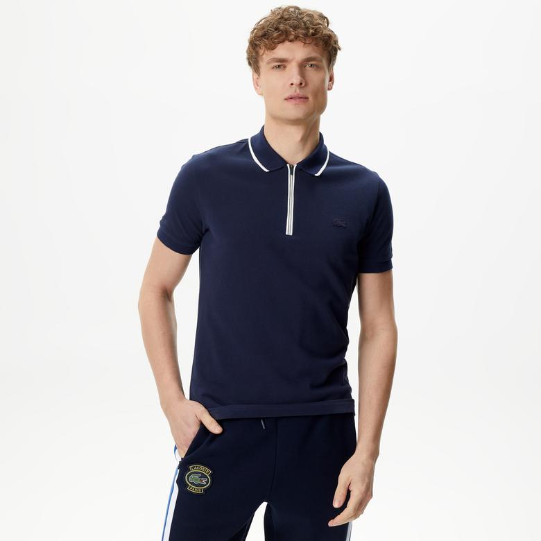 Erkek Slim Fit Lacivert Polo