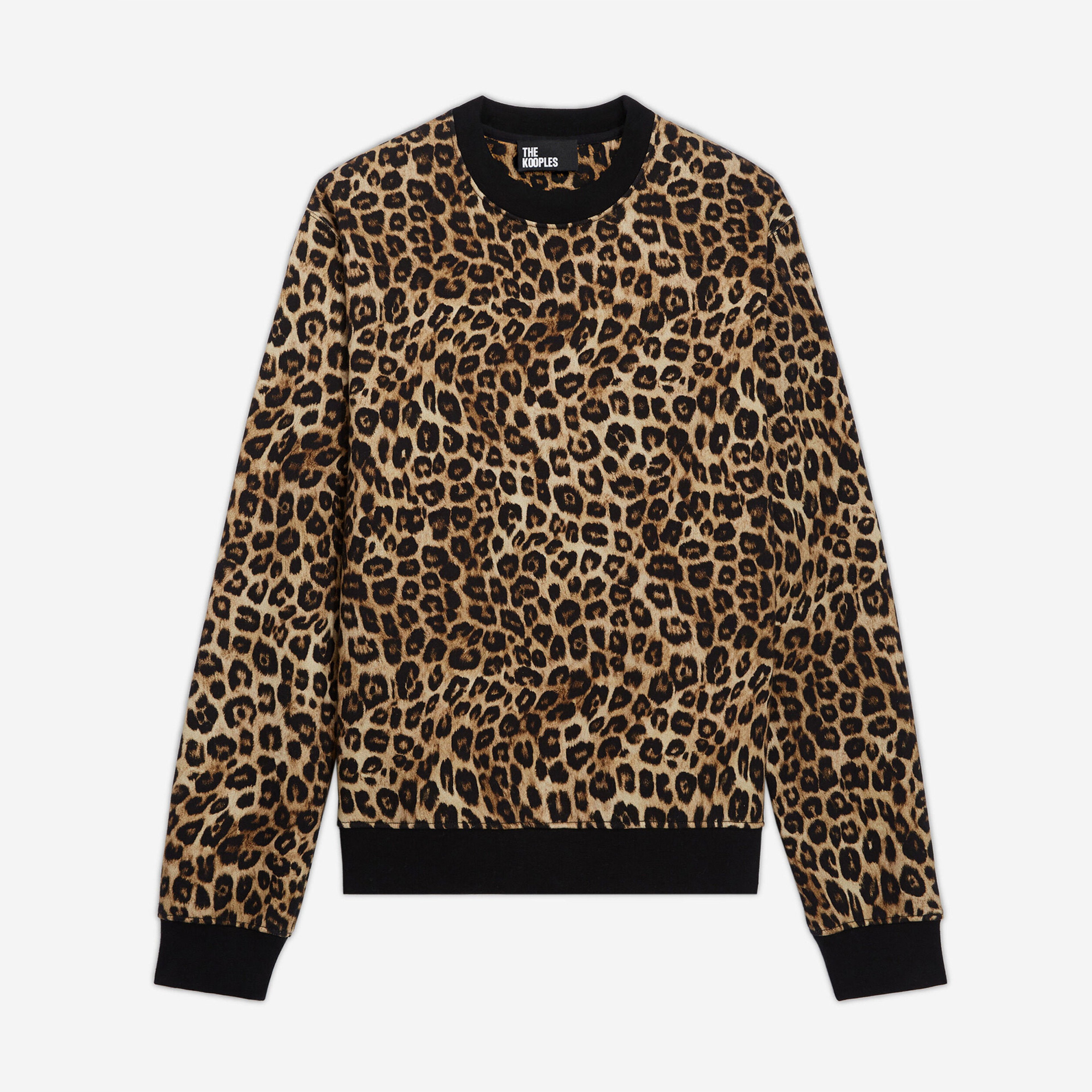 ERKEK LEOPAR DESENLİ SWEATSHİRT