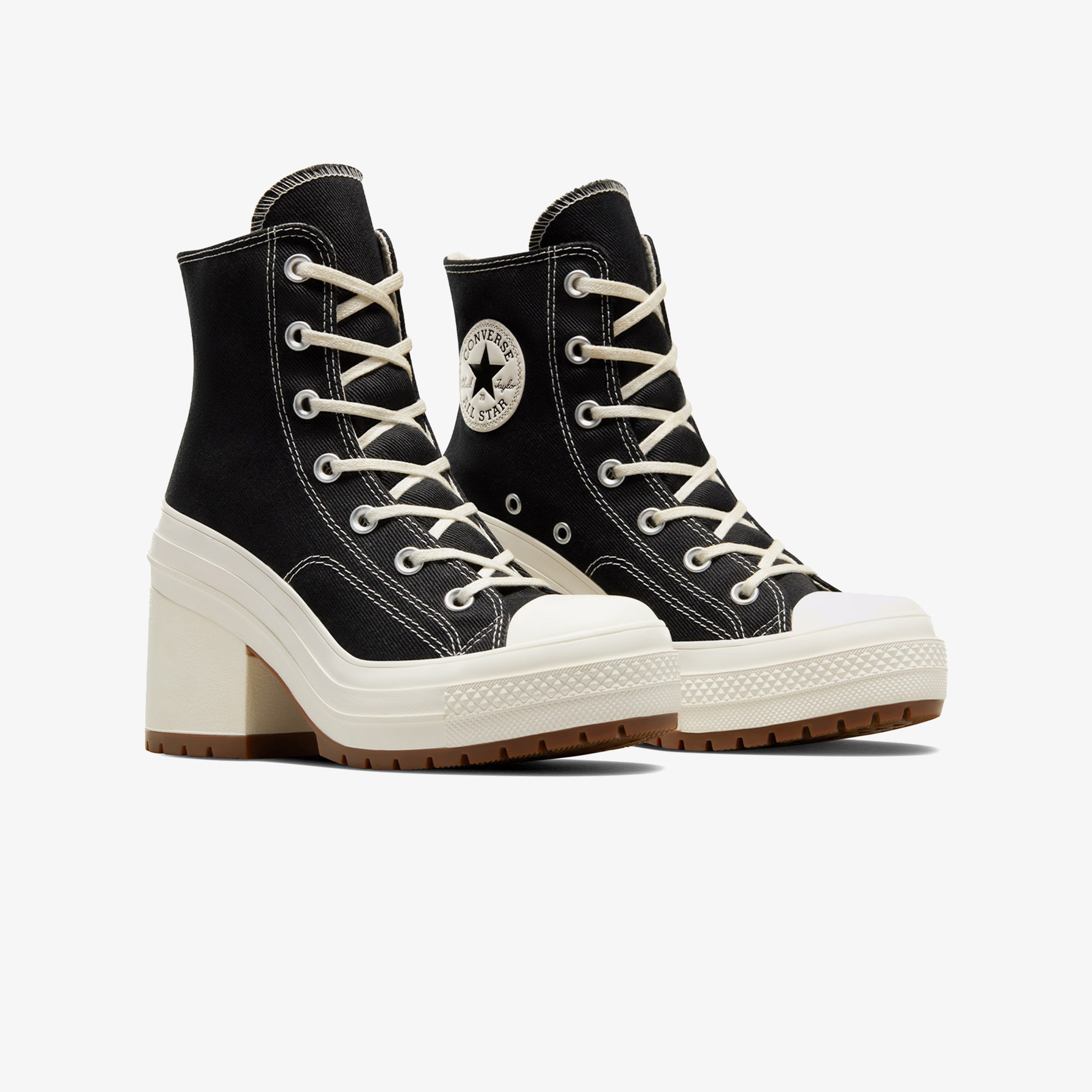 Converse Chuck 70 De Luxe Heel Unisex Siyah/Krem Sneaker