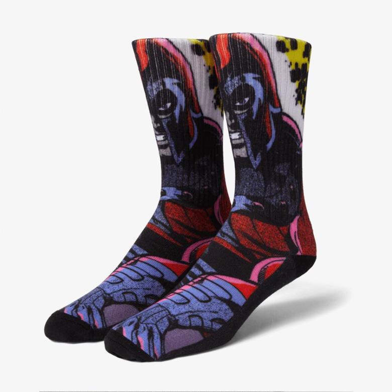 HUF Master Magnetism Crew Erkek Siyah Çorap