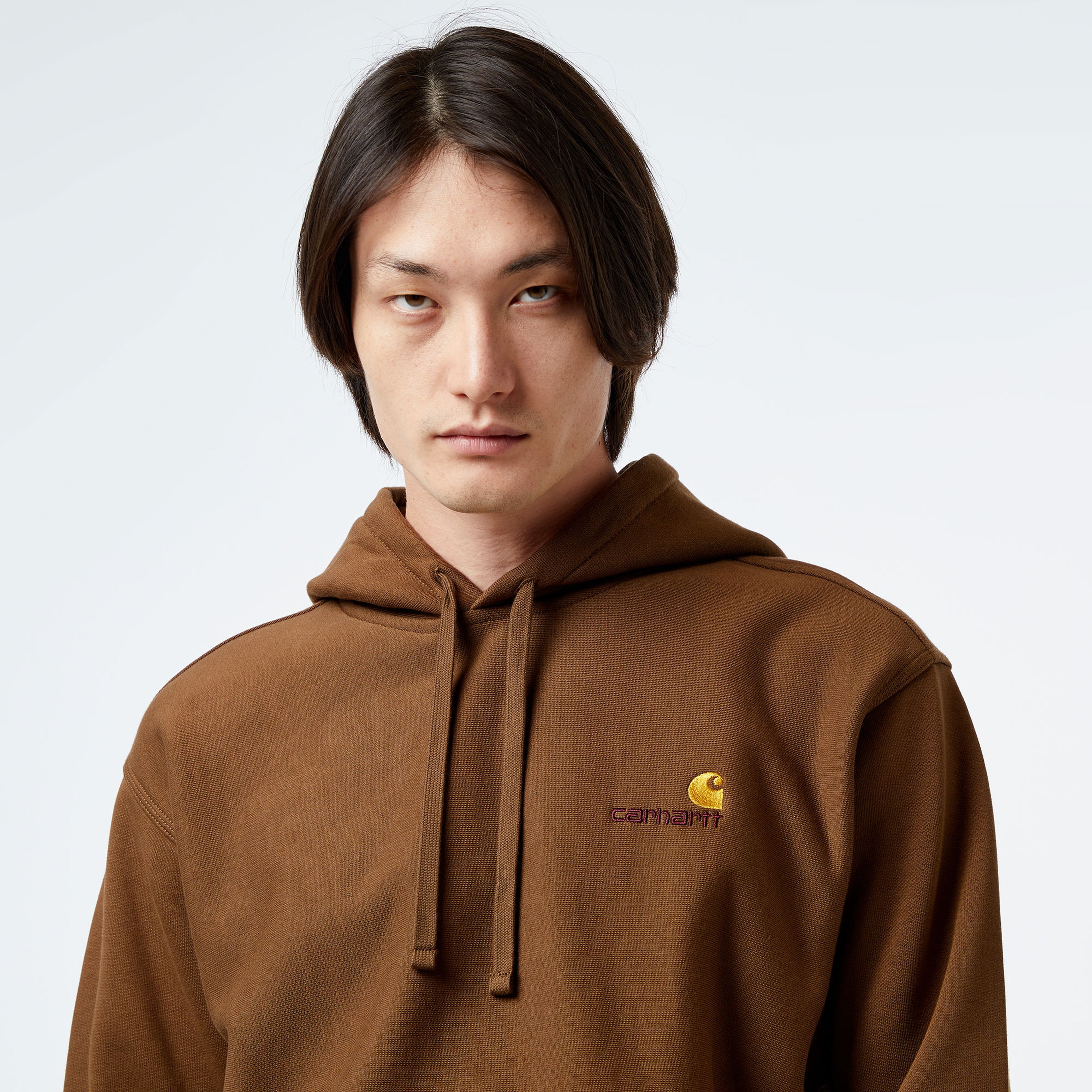 Carhartt WIP American Script Erkek Kahverengi Hoodie