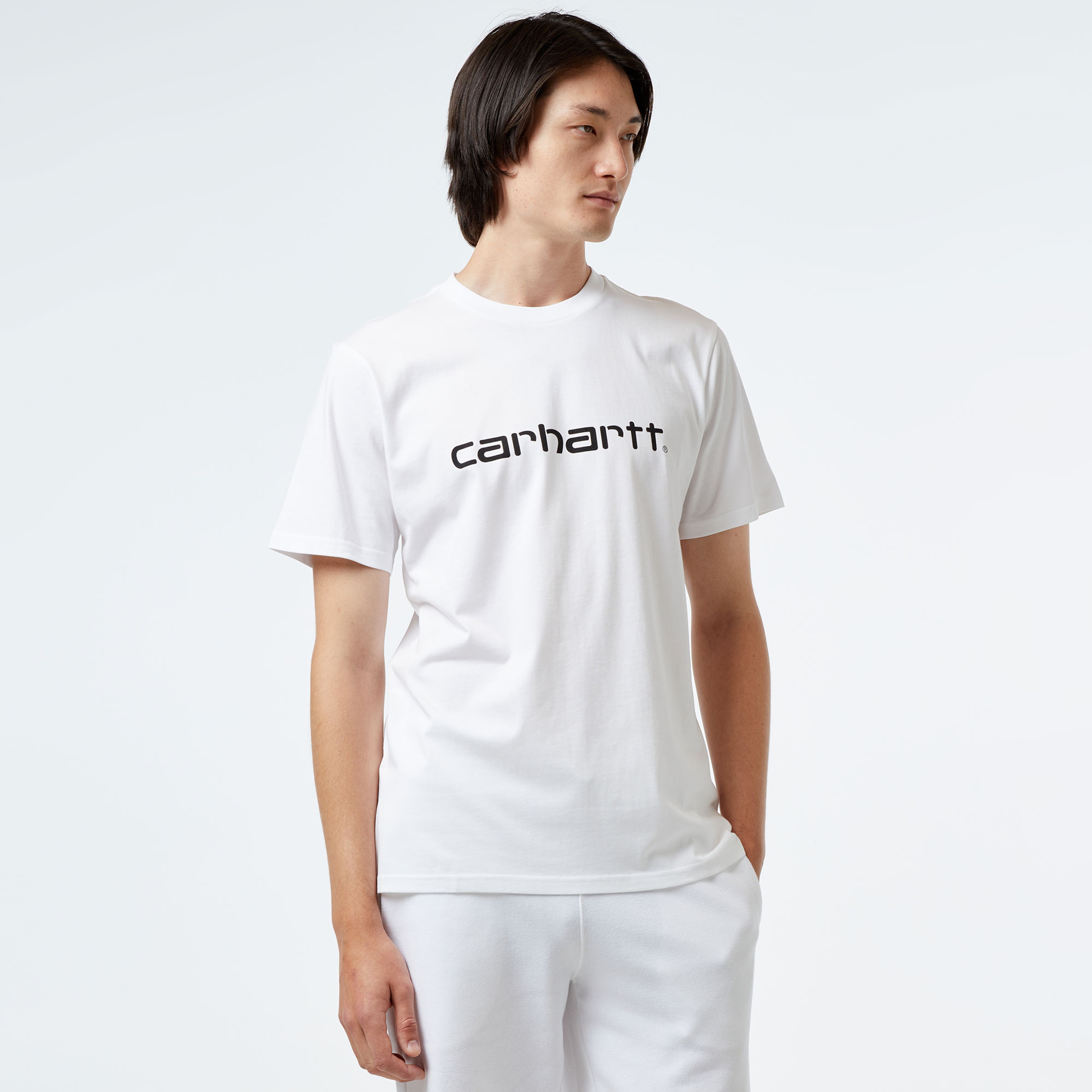 Carhartt WIP S/S Script Erkek Beyaz T-Shirt
