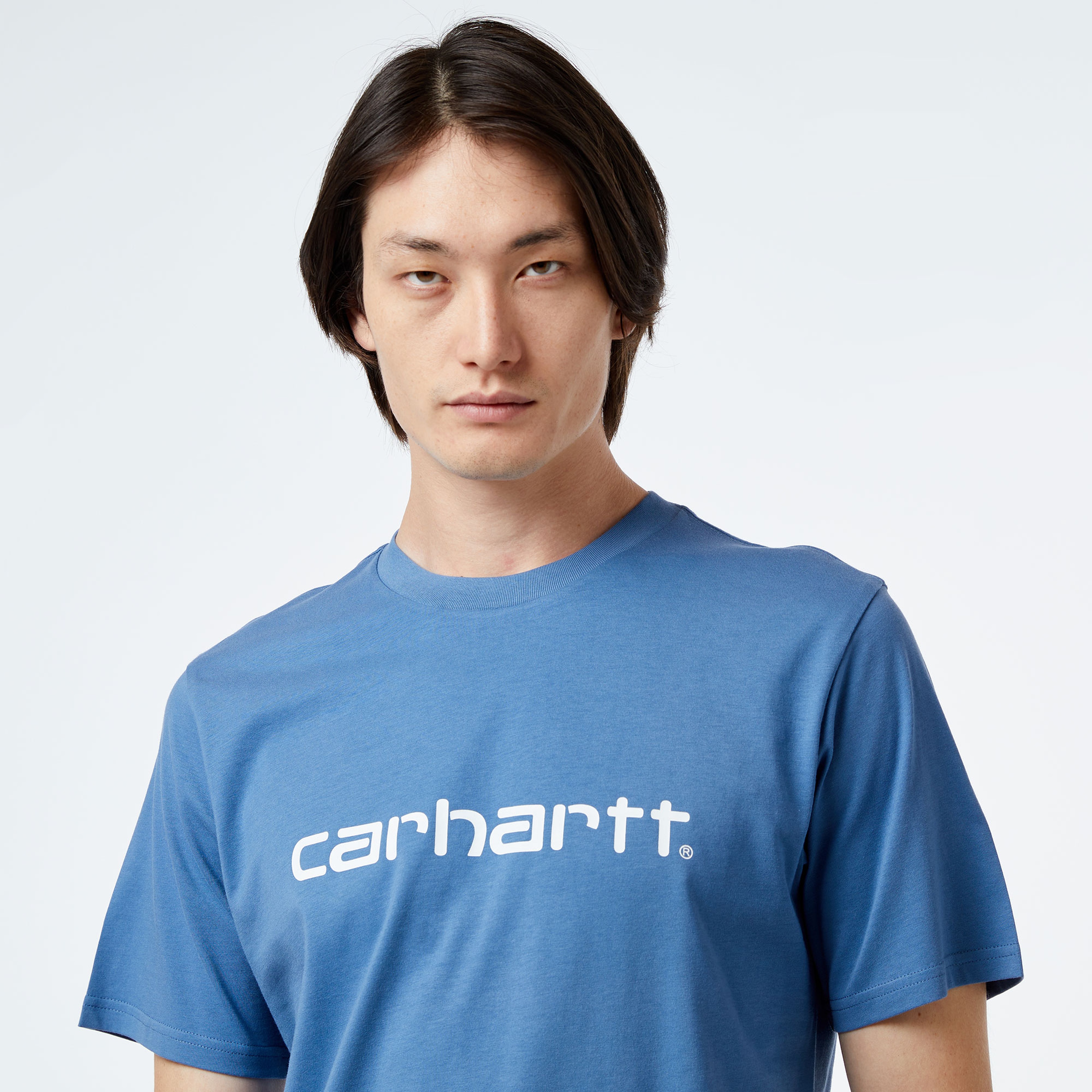 Carhartt WIP S/S Script Erkek Mavi T-Shirt