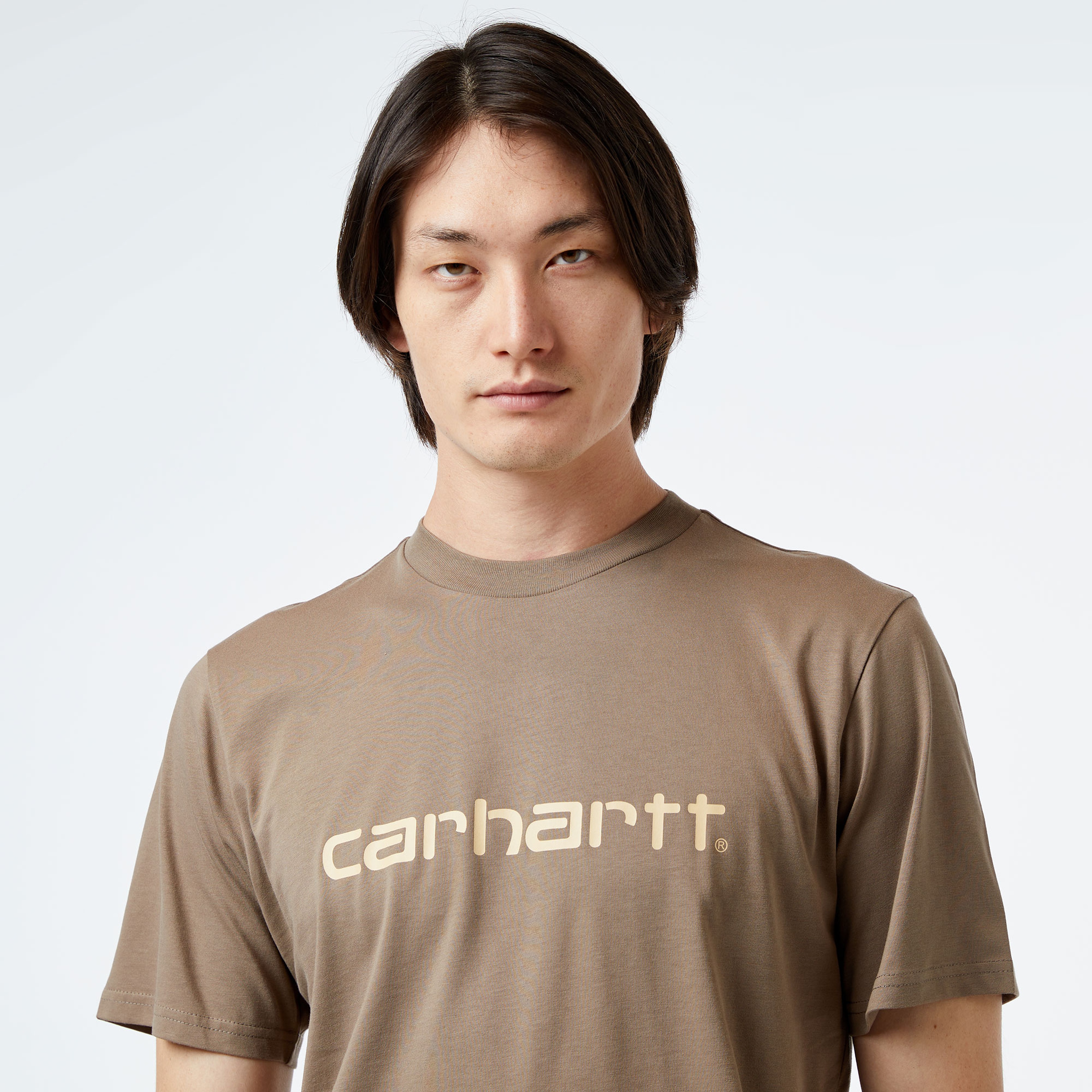 Carhartt WIP S/S Script Erkek Krem T-Shirt