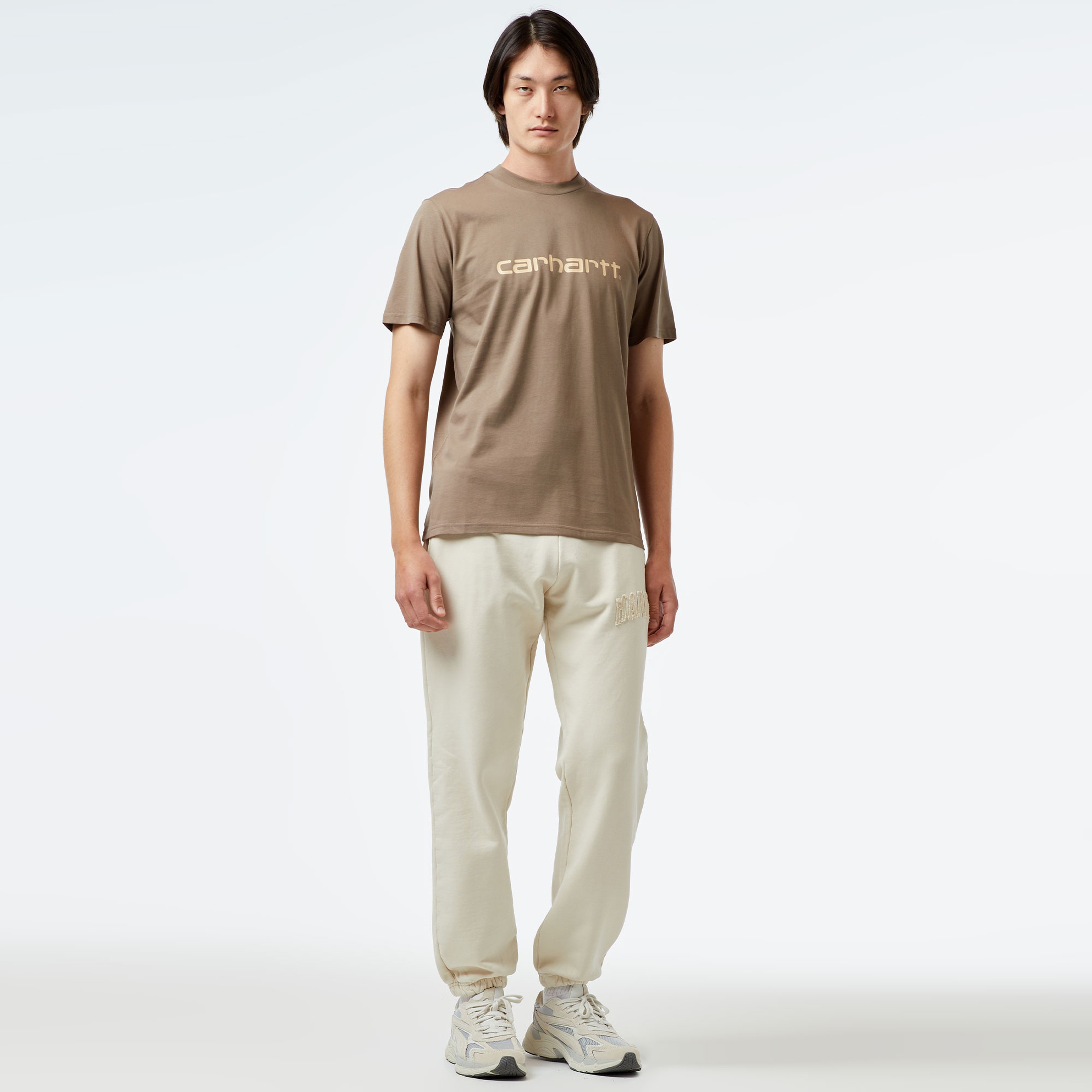 Carhartt WIP S/S Script Erkek Krem T-Shirt