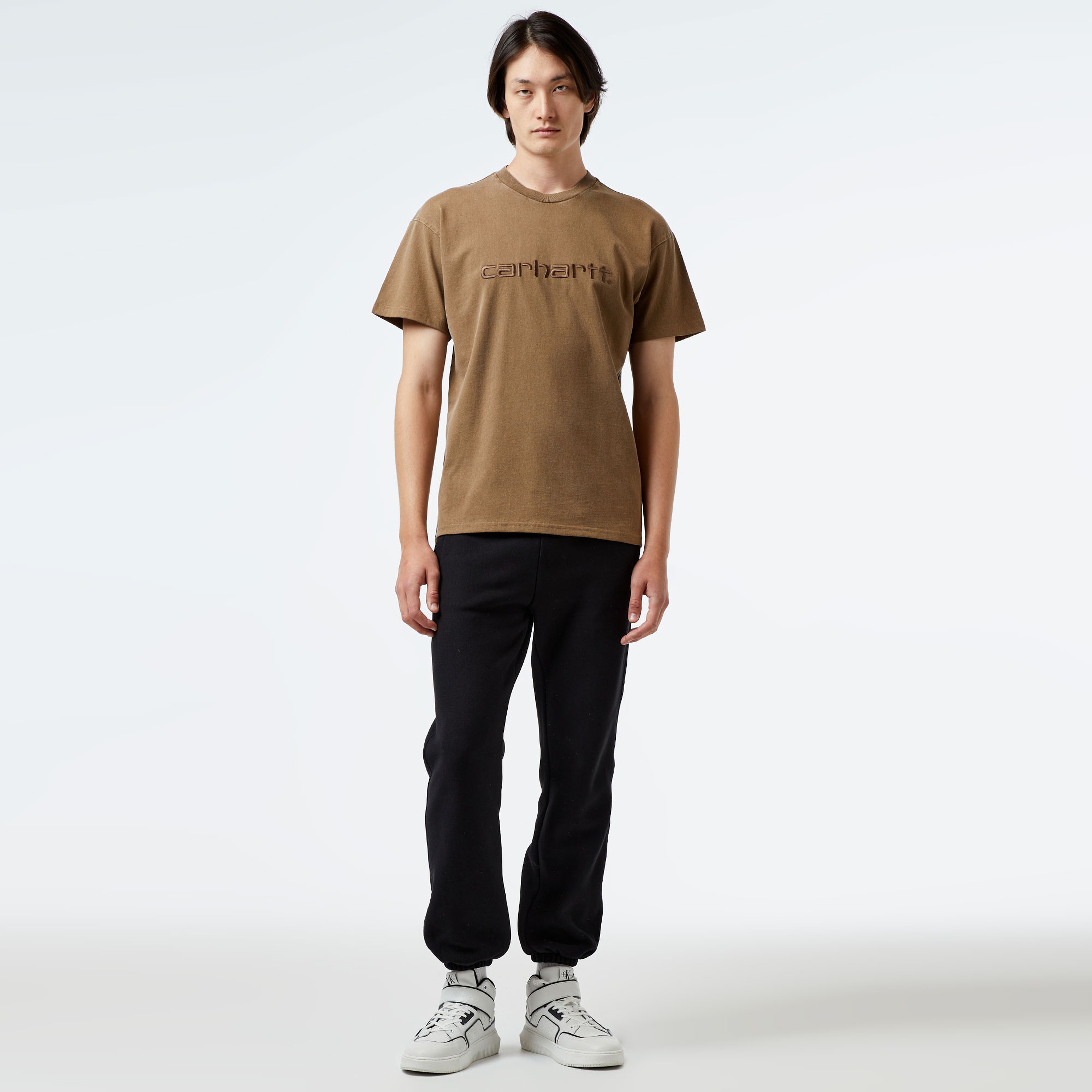 Carhartt WIP S/S Duster Erkek Kahverengi T-Shirt