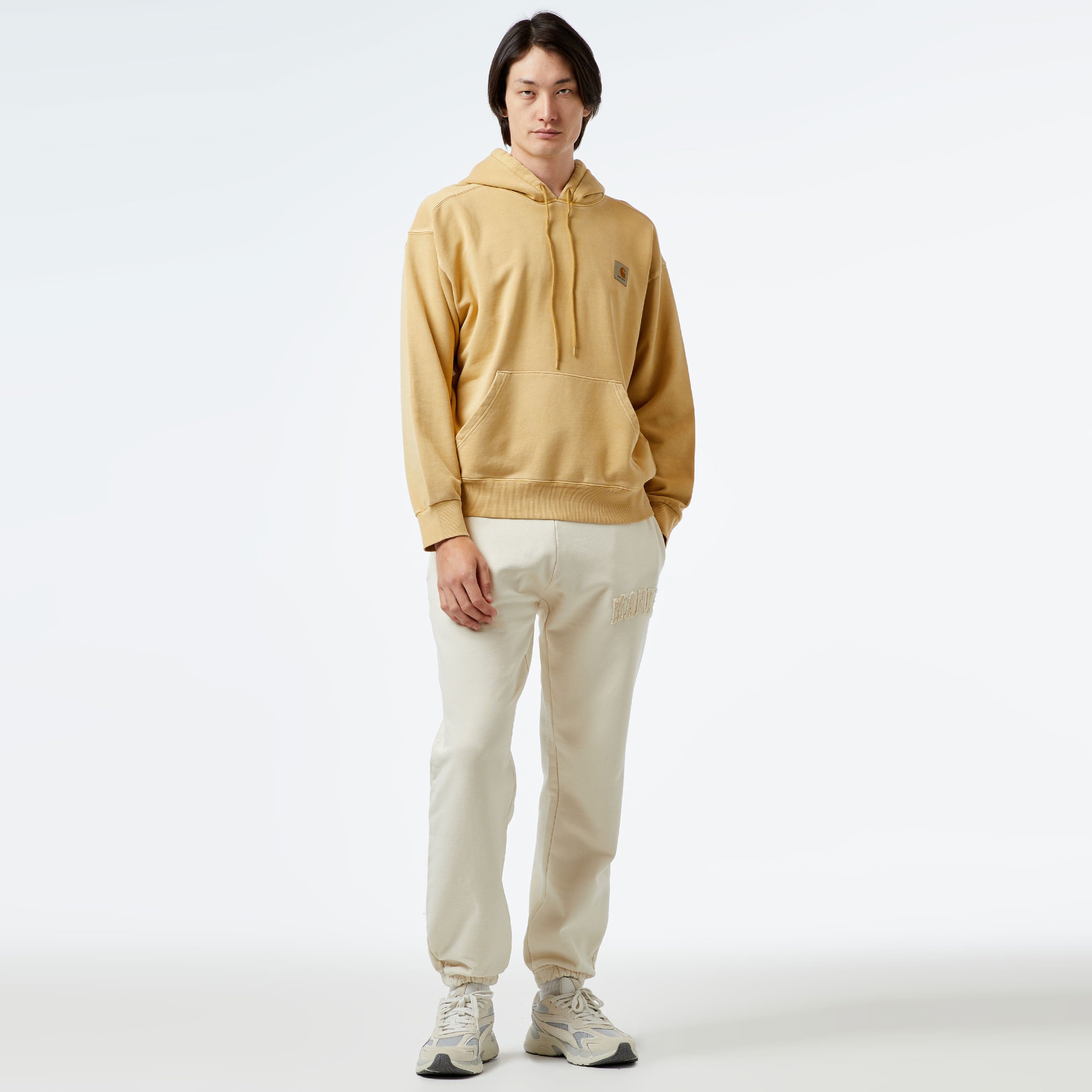 Carhartt WIP Nelson Erkek Krem Hoodie