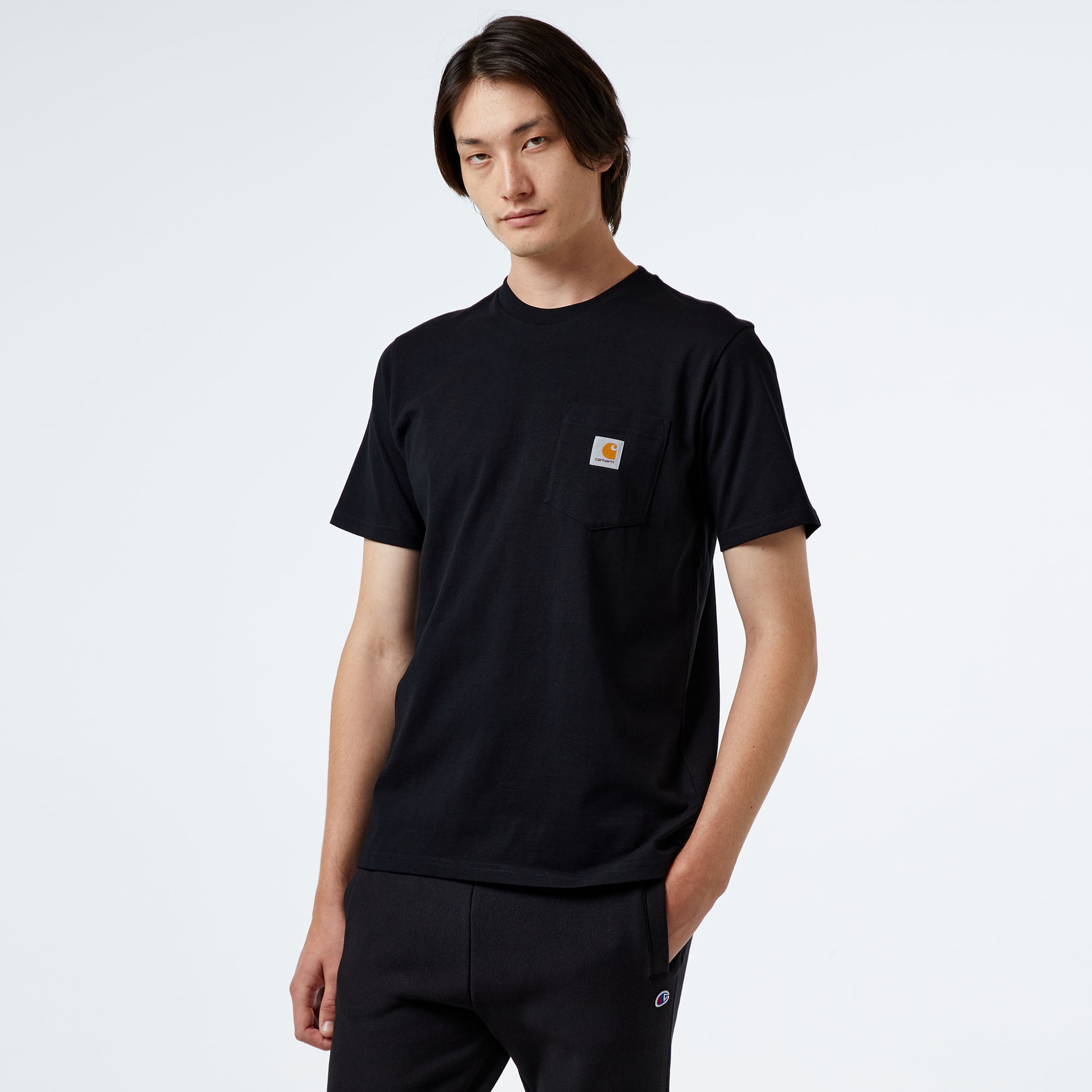 Carhartt WIP S/S Pocket Erkek Siyah T-Shirt