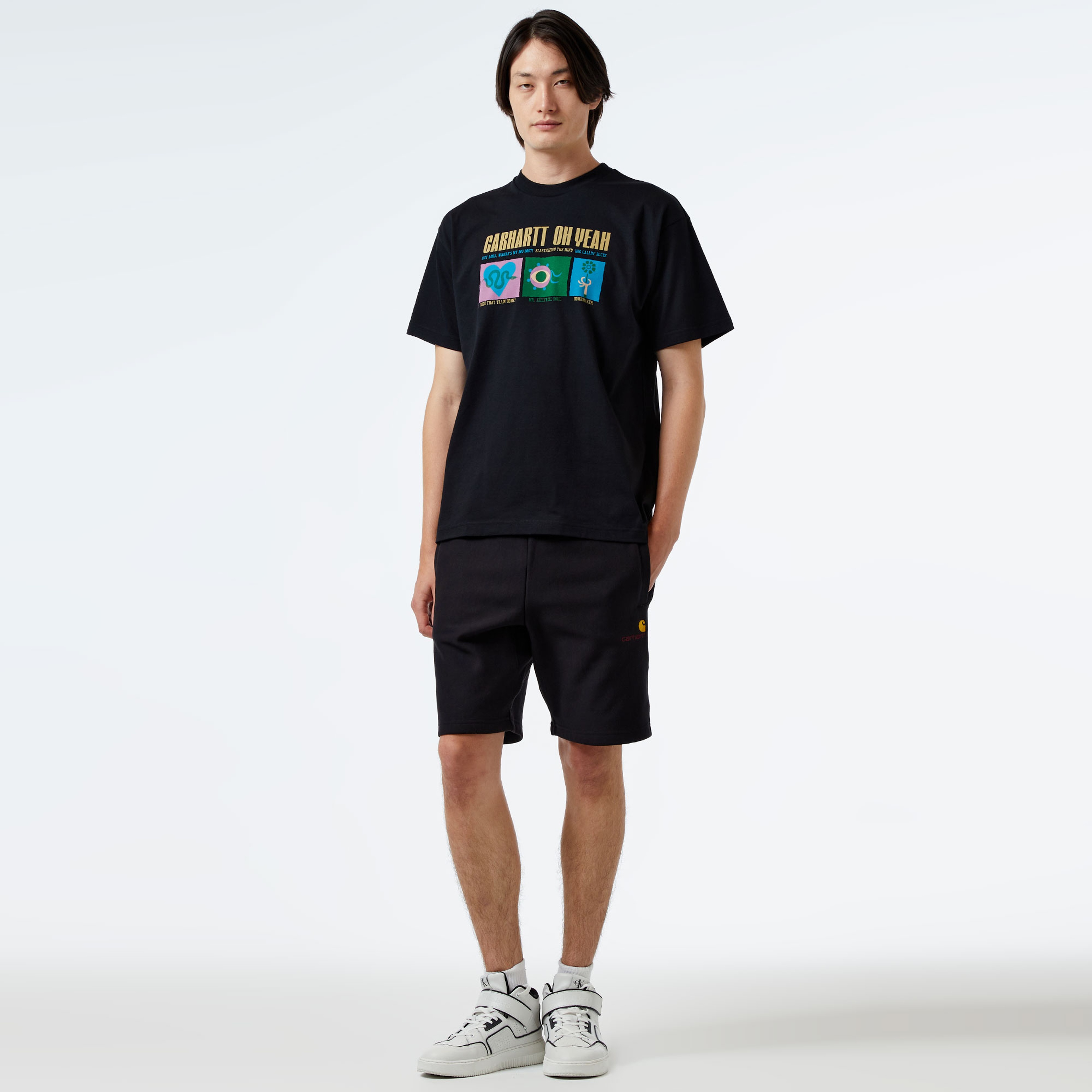 Carhartt WIP American Script Short Erkek Siyah Şort