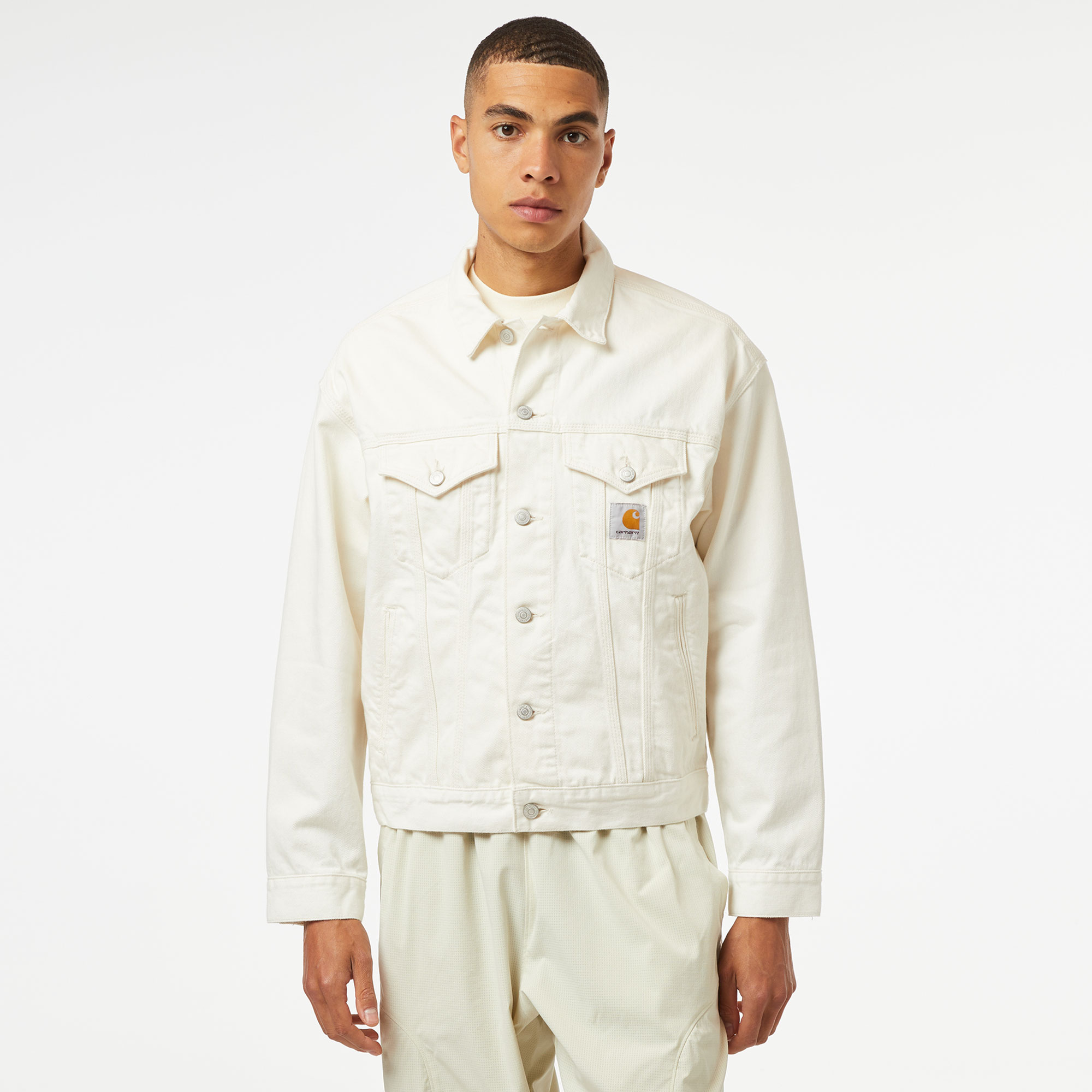 Carhartt スタントンジャケットレア品 ホワイト Mサイズ「正規品」 Carhartt WIP Helston Jacket Erkek Beyaz CeketXLI033352| Occasion
